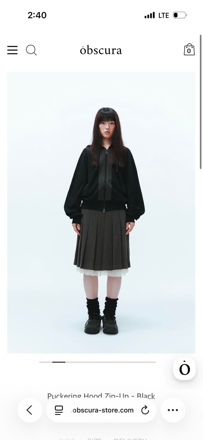 Smarturbanuseful suu 퍼커링 후드집업 차콜 상품이미지3