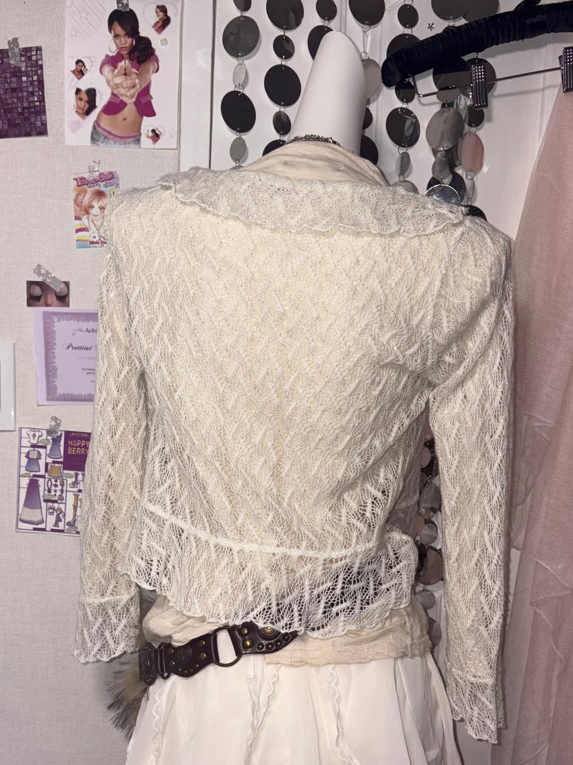 white knit cardigan 상품이미지2