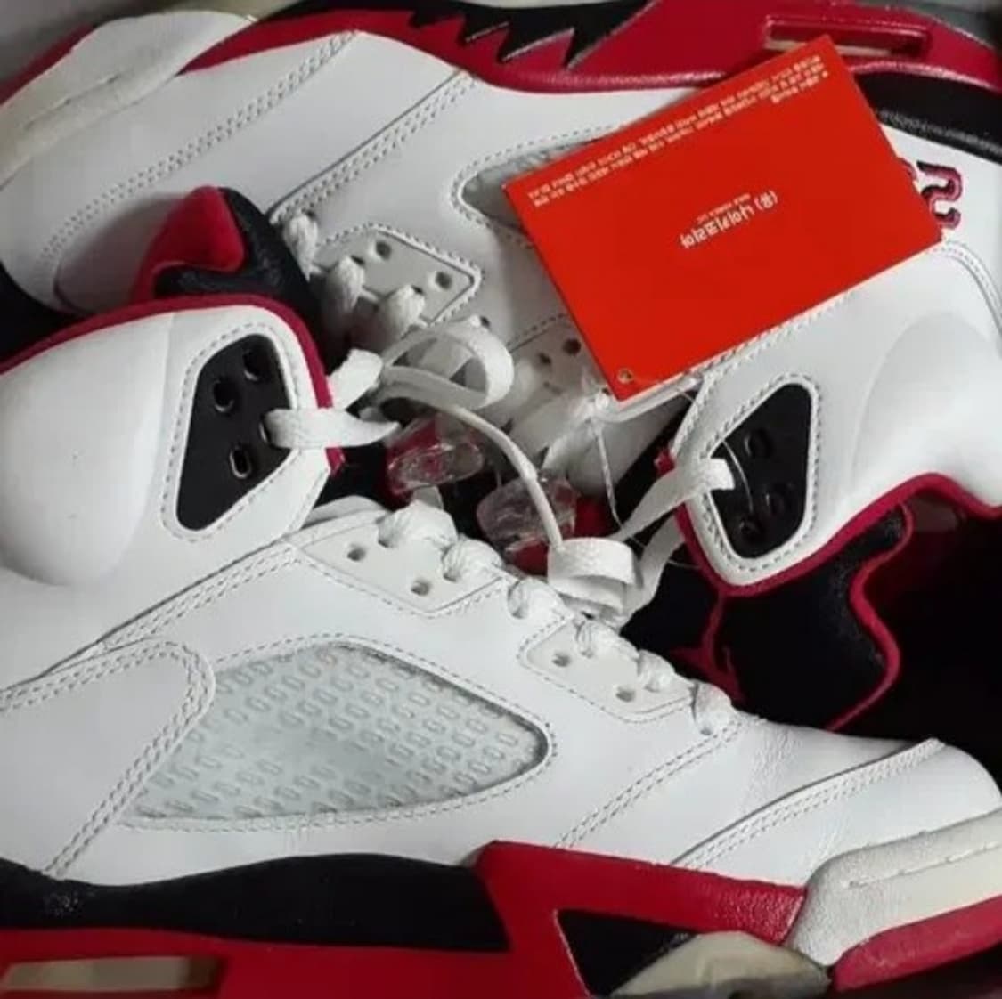 미착용 조던 5 레트로 파이어 레드 블랙 텅 2013  상품이미지1