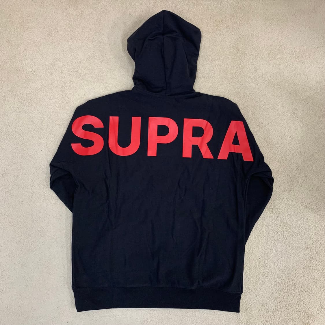 SUPRA 수프라 빅로고 후드 티셔츠(L/블랙) 스웻셋업 상품이미지4