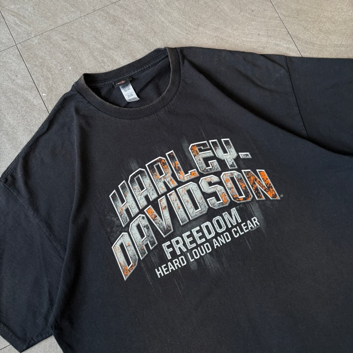 할리데이비슨 정품 블랙 반팔 티셔츠 반팔티 상품이미지2