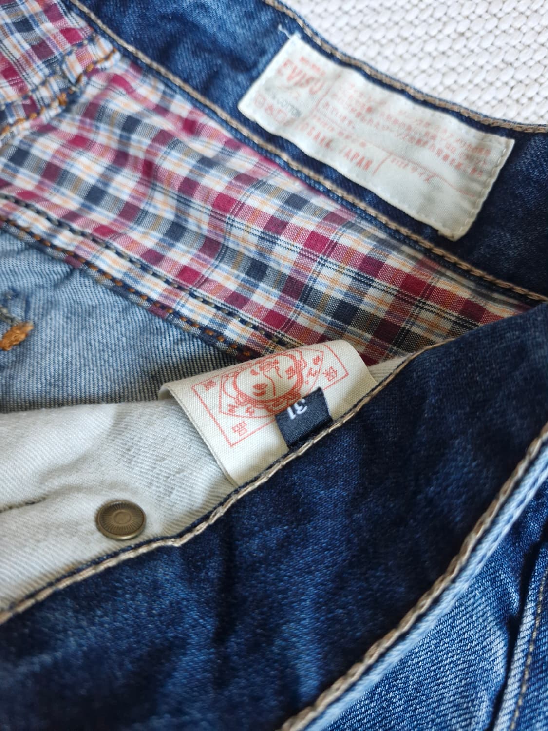 에비수 빈티지 워싱 데님팬츠 31 상품이미지8