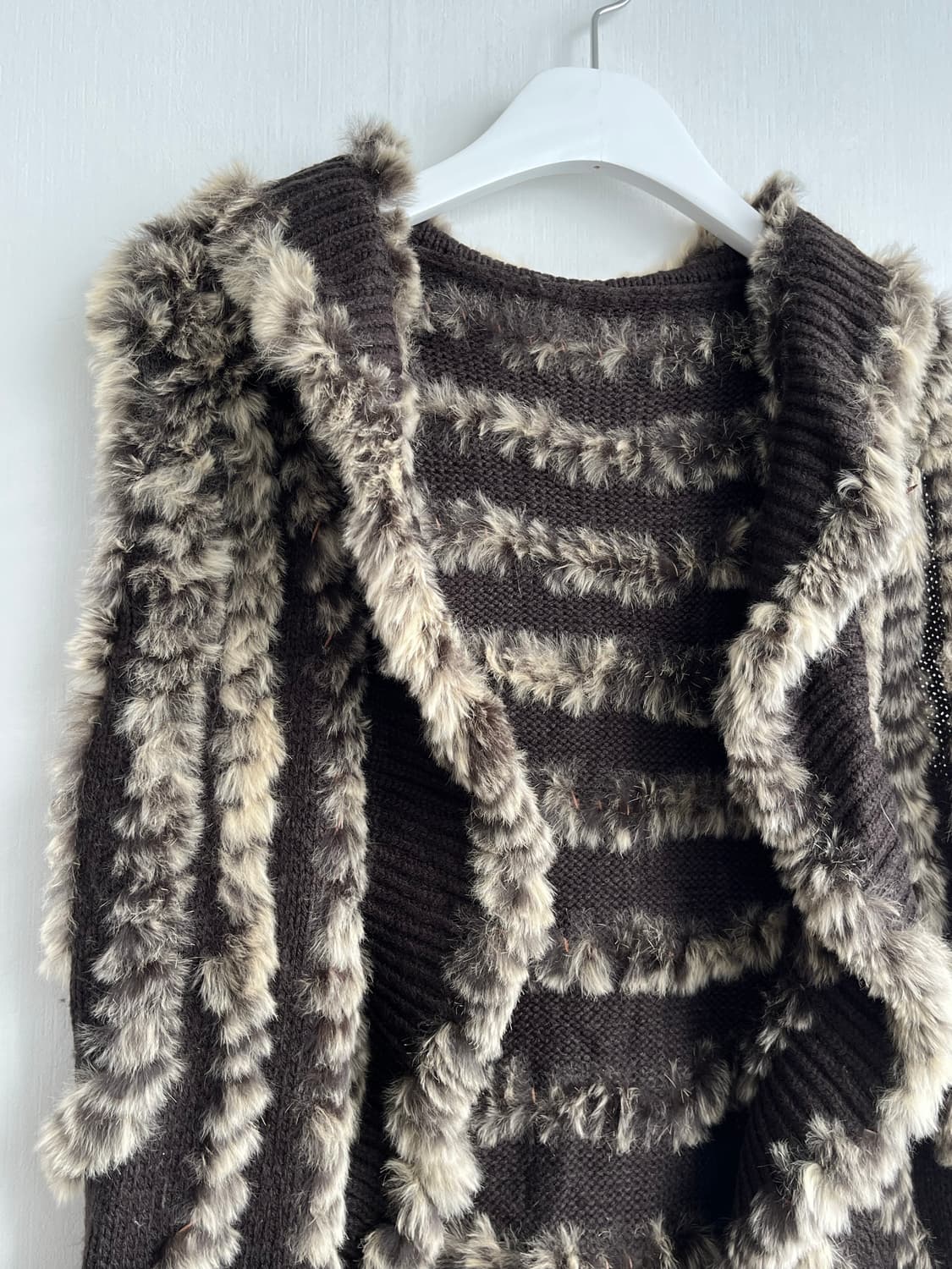 Noa-ge 래빗 퍼 베스트 조끼 상품이미지2