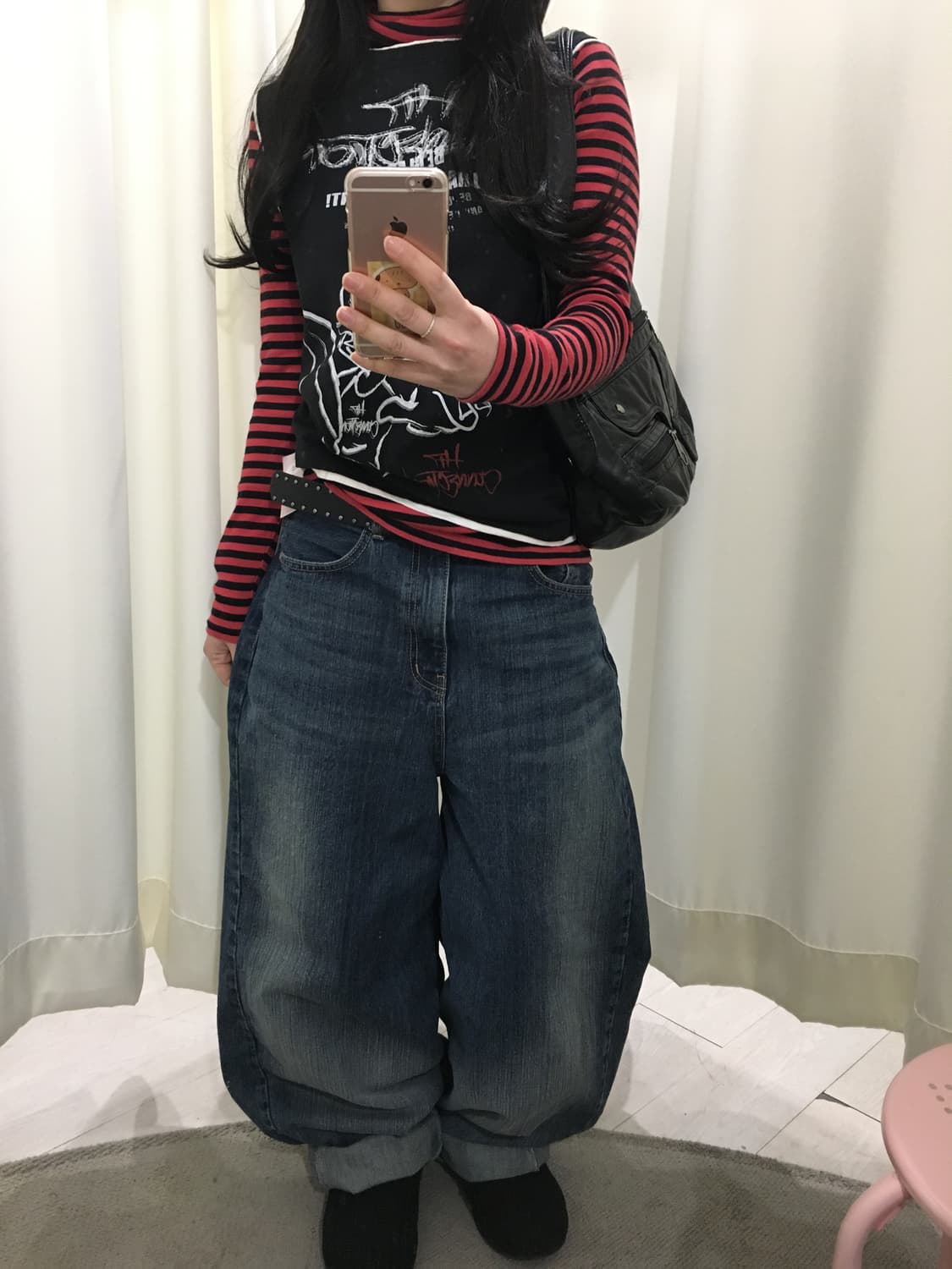 LIPSTAR Y2k stripe sleeve 상품이미지5