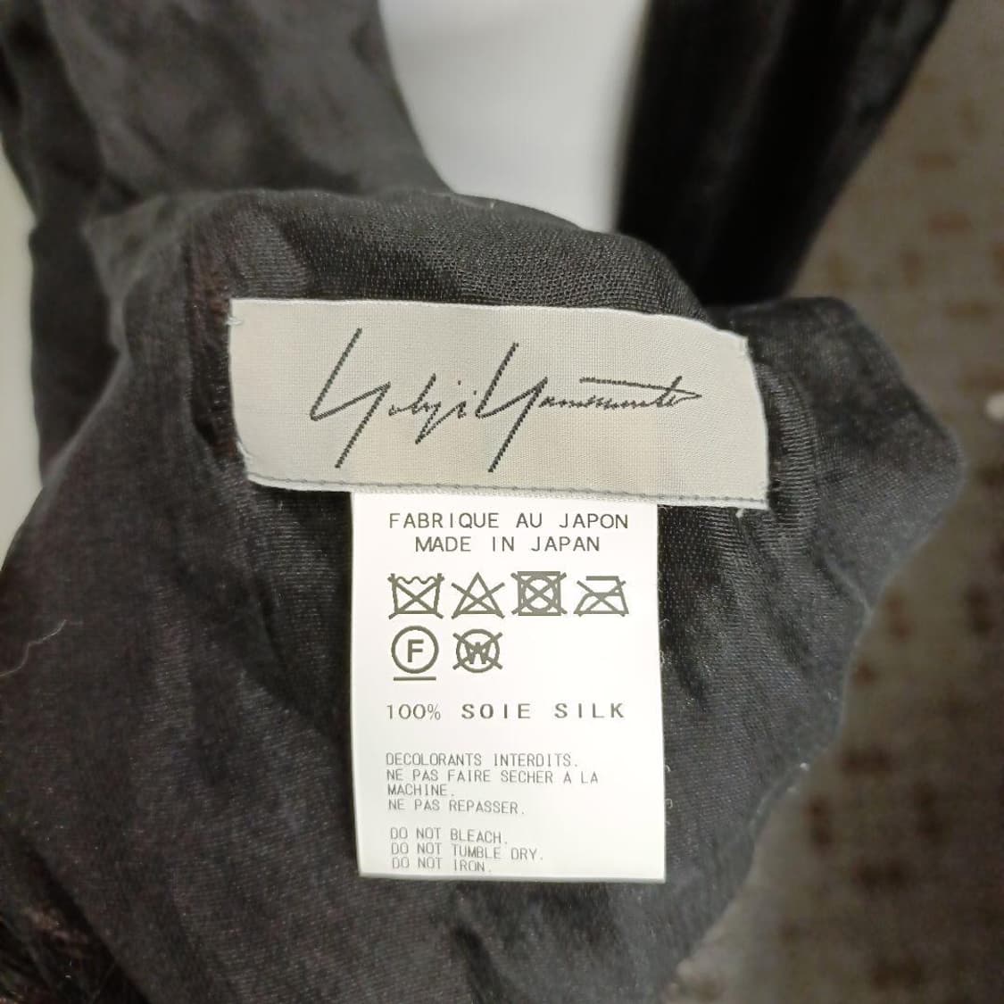 요지야마모토 실크 스카프 상품이미지2