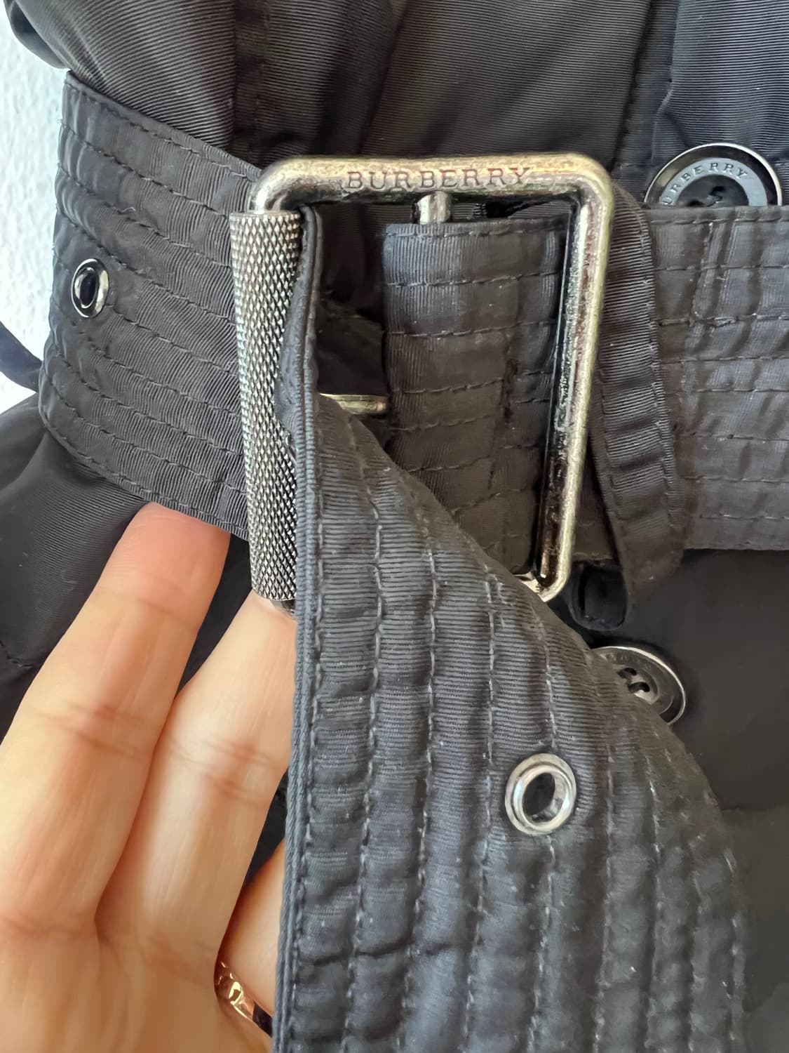 버버리 여성 블랙 트렌치패딩점퍼 다운패딩점퍼 상품이미지6