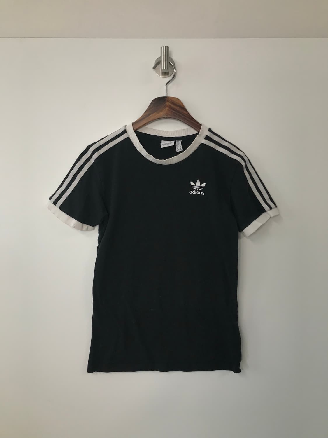 아디다스 블랙 반팔 링거 티셔츠  상품이미지2