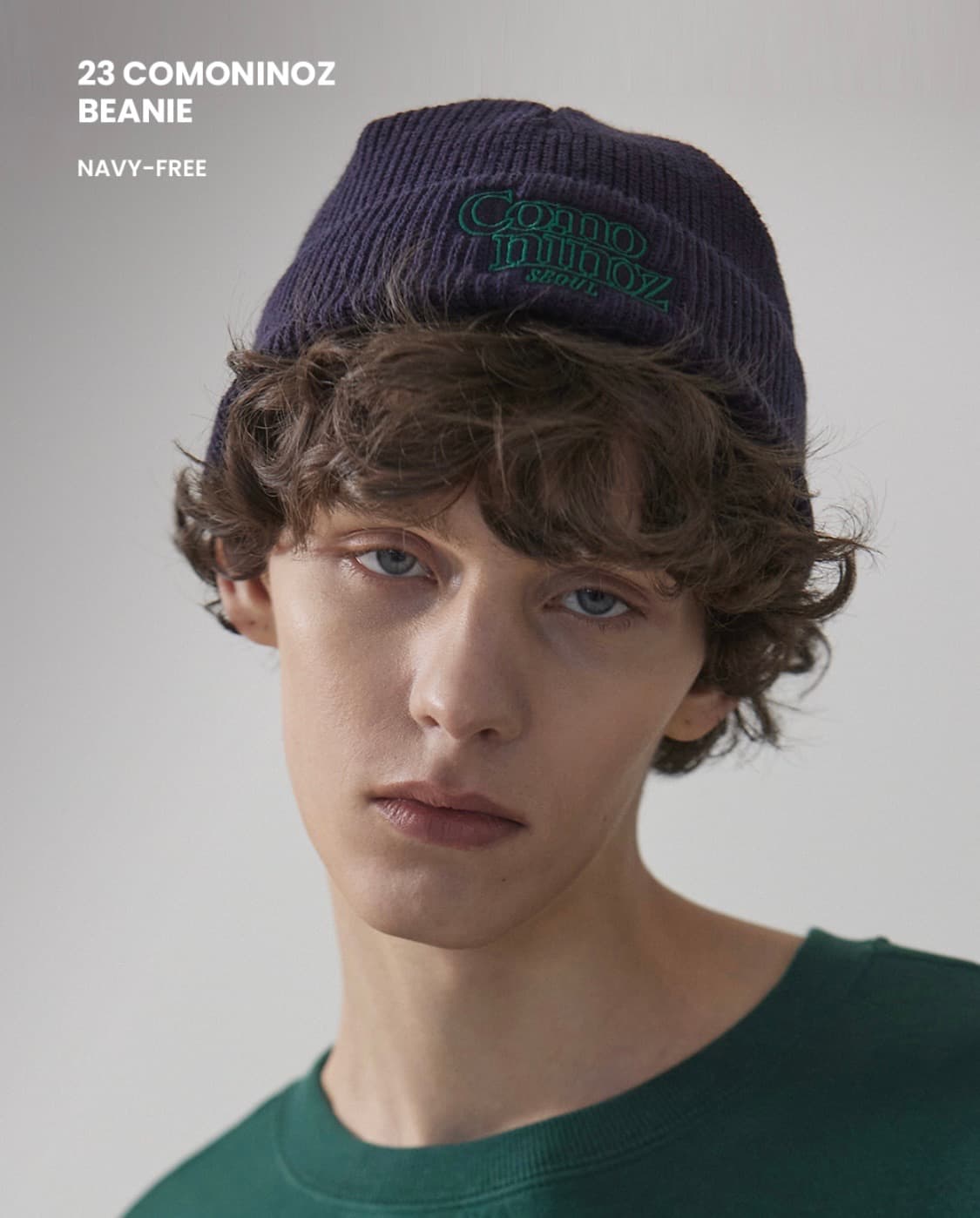 꼬모니노즈 비니 네이비 상품이미지2