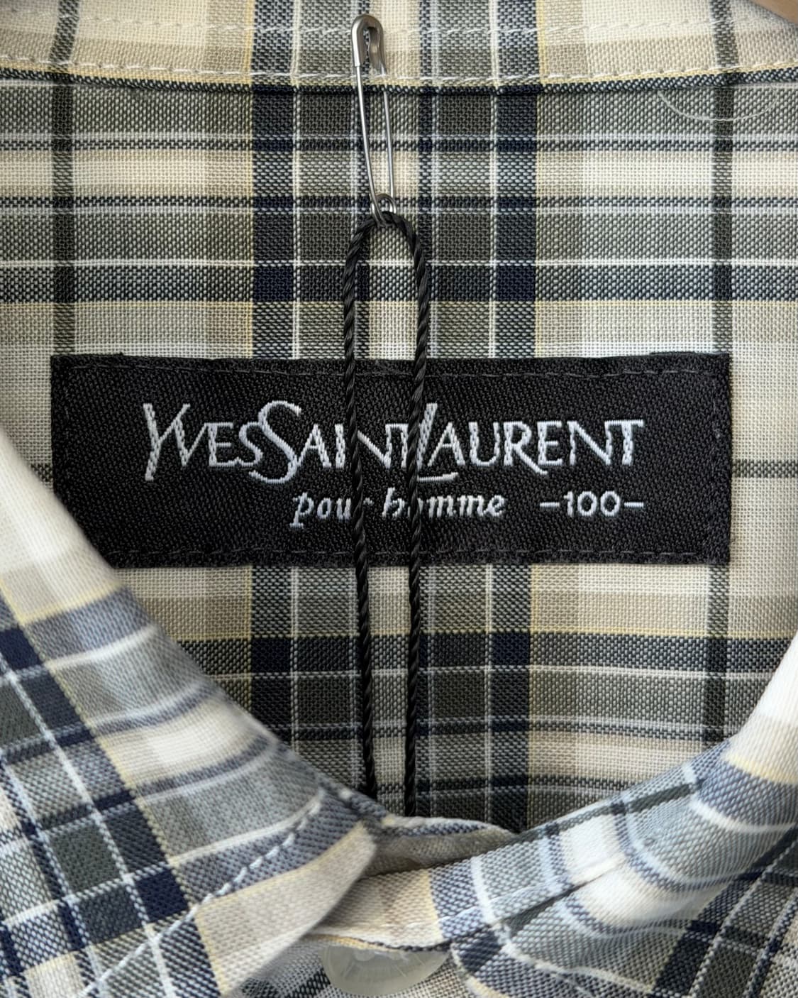 YSL 90s check short sleeve shirt 상품이미지6