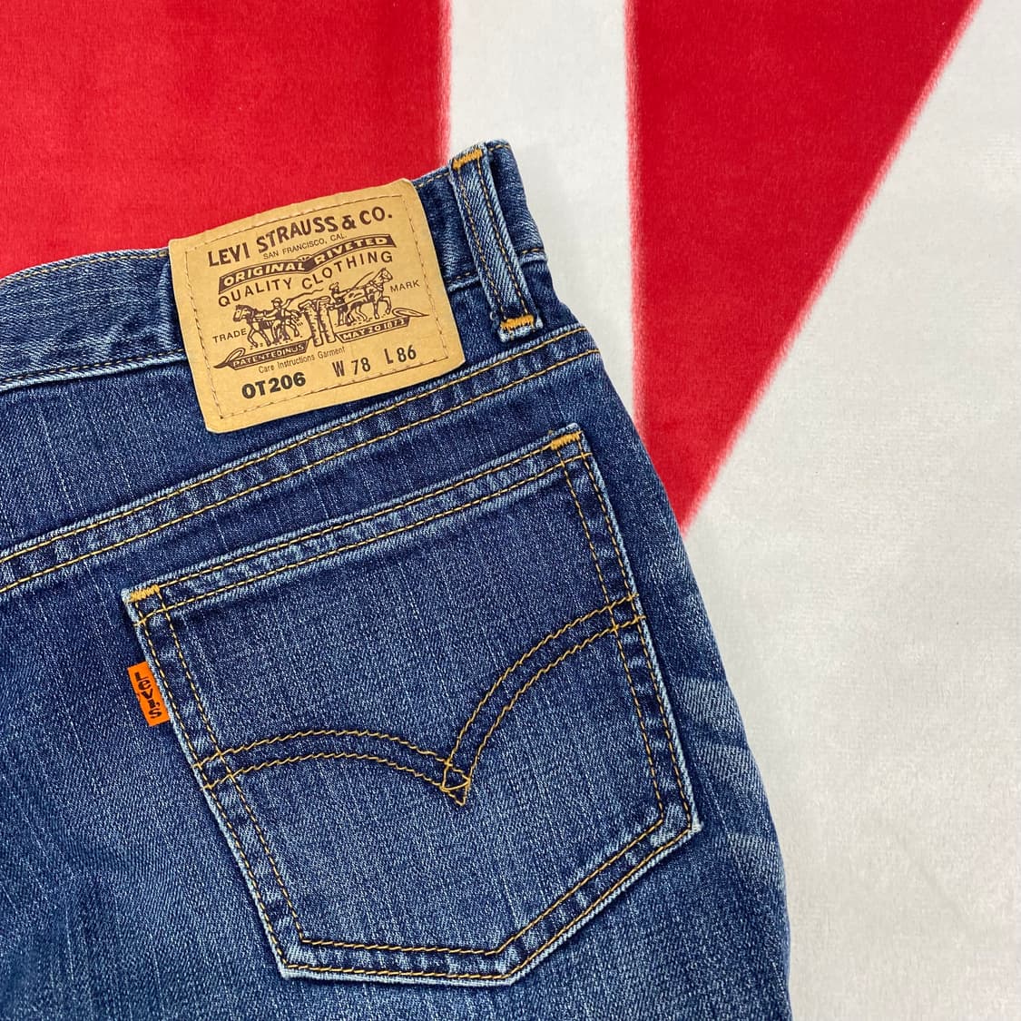 리바이스 206 오렌지탭 데님팬츠 실측 30 상품이미지5
