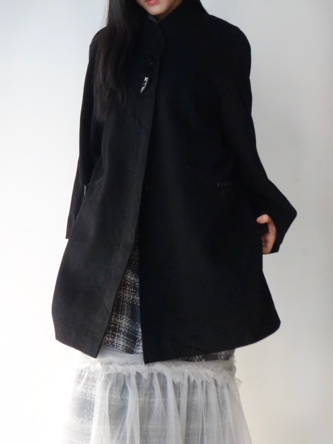 Toggle midi wool coat / black 상품이미지8