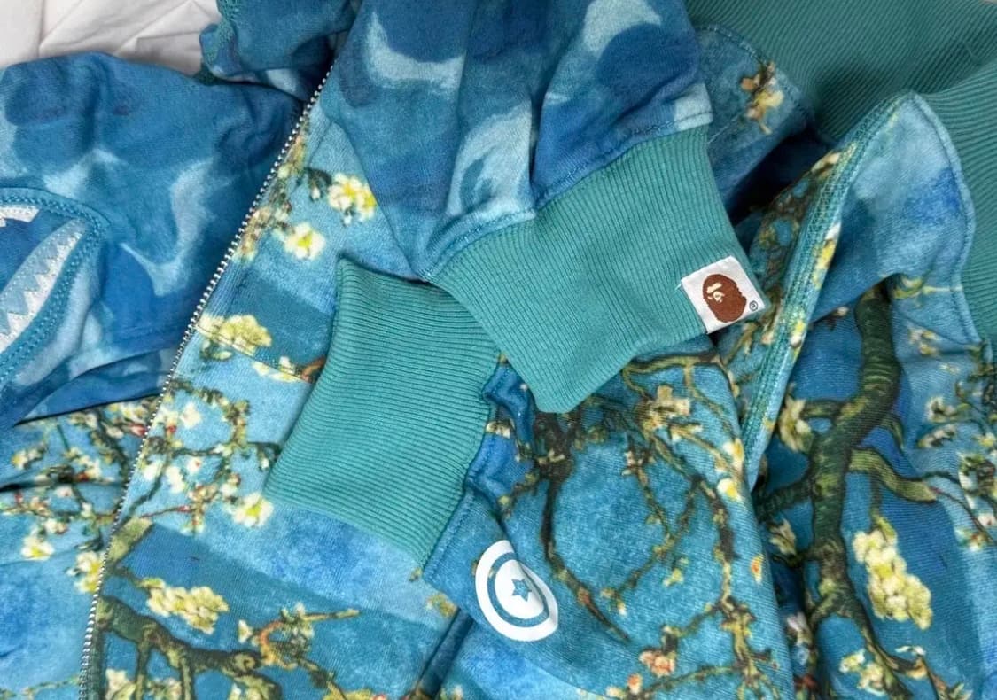 베이프 반고흐 샤크후드 블루 L 상품이미지2