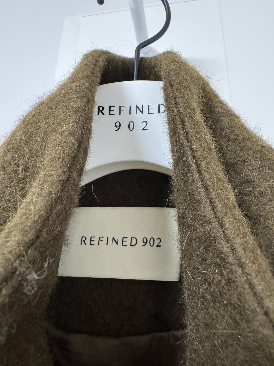 리파인드902 헤어리 울 더플 하프코트 상품이미지4