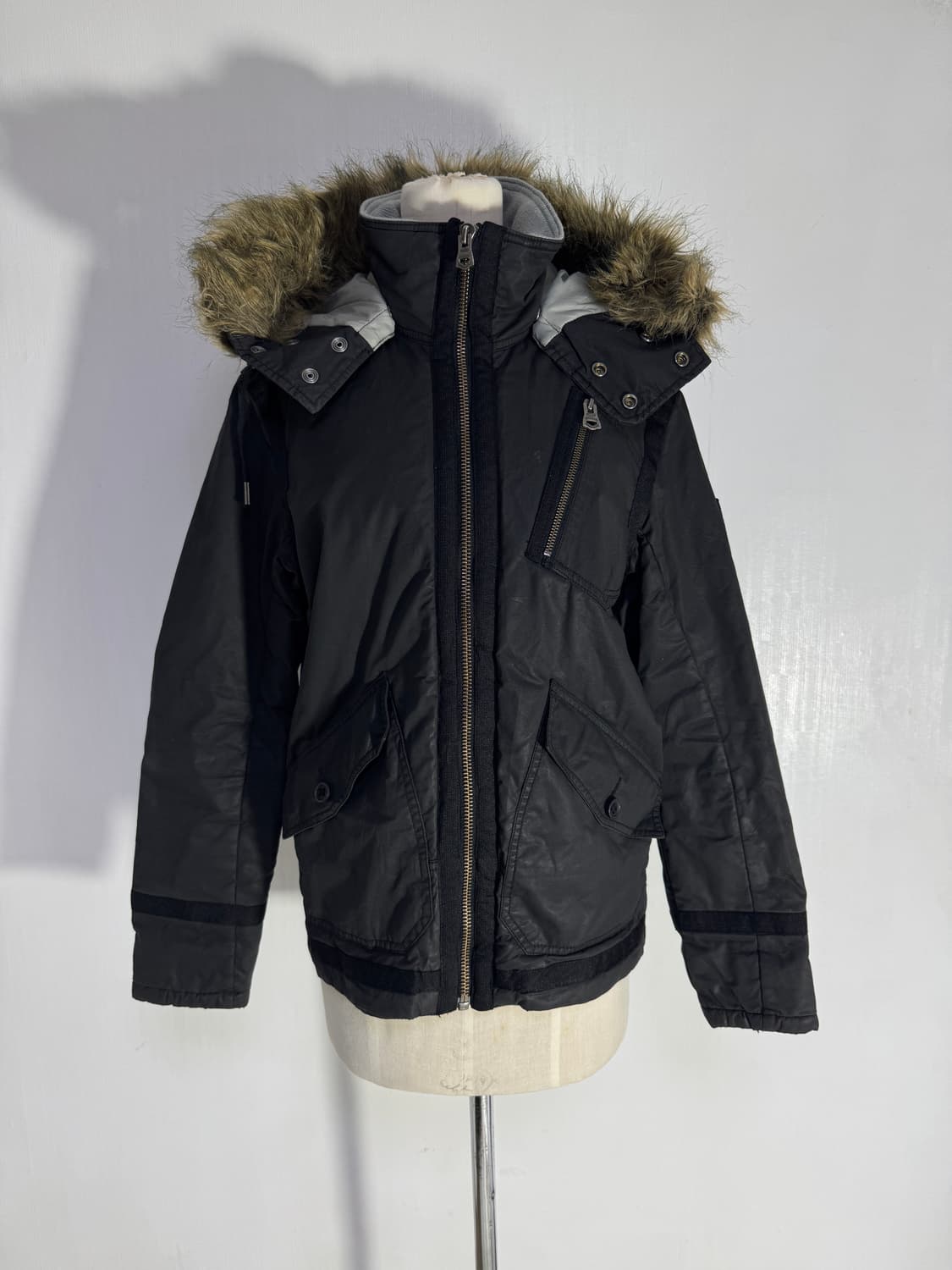 디젤 퍼 후드 밀리터리 자켓 상품이미지2