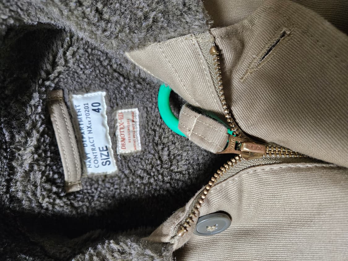 브론슨 a1 미해군 덱자켓 40 사이즈 밀리터리 상품이미지2