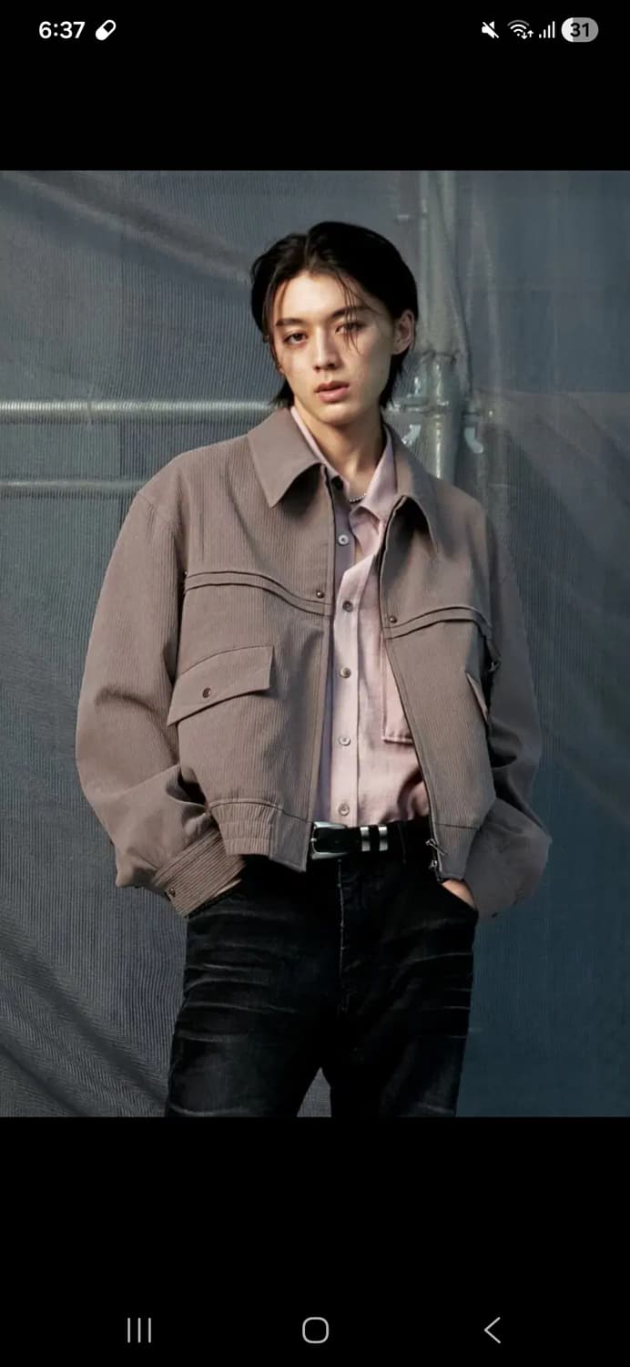 [48] 엘무드 웨스턴 블루종 더스티핑크 상품이미지1