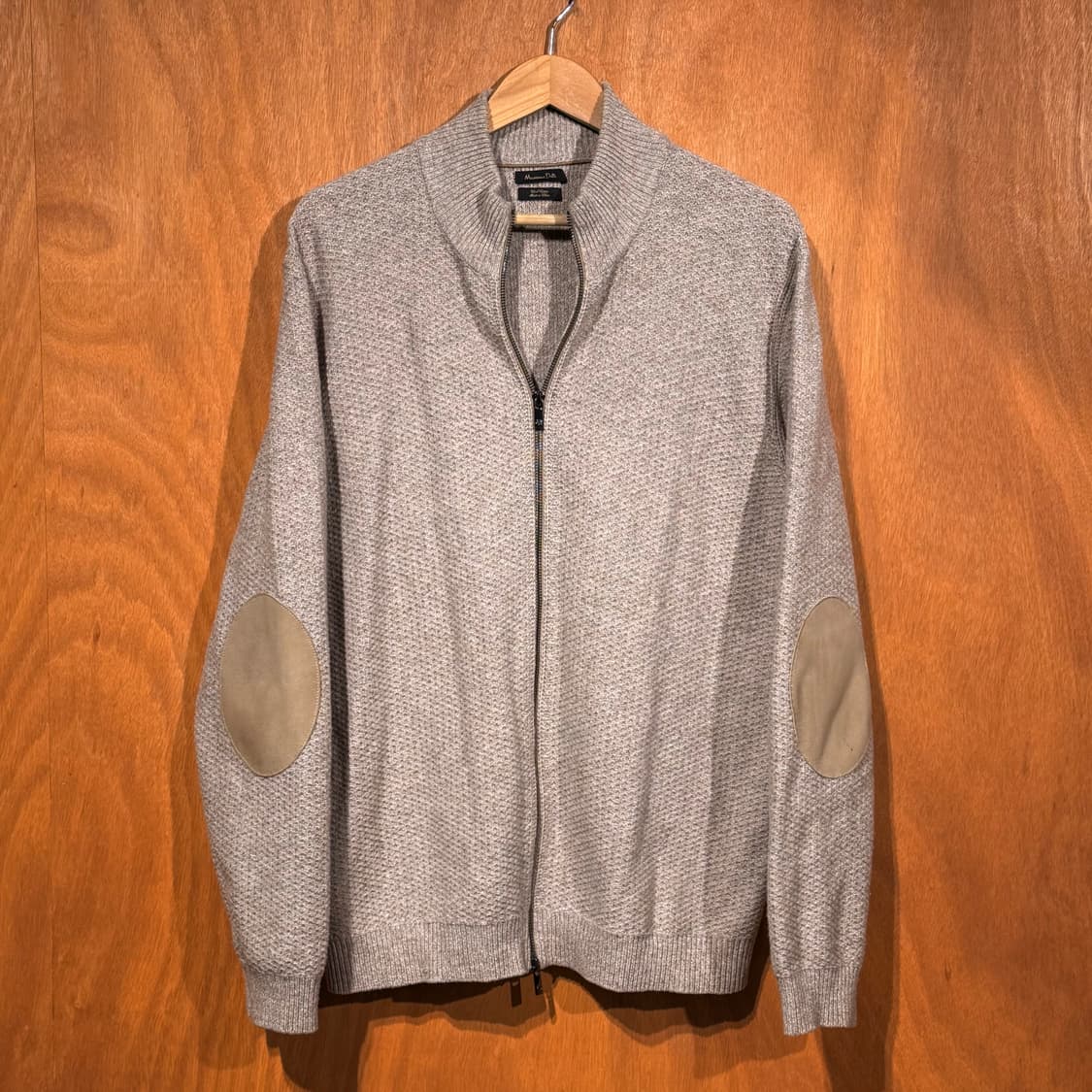 마시모두띠 엘보패치 울 니트 집업 XXL 코만도 상품이미지1