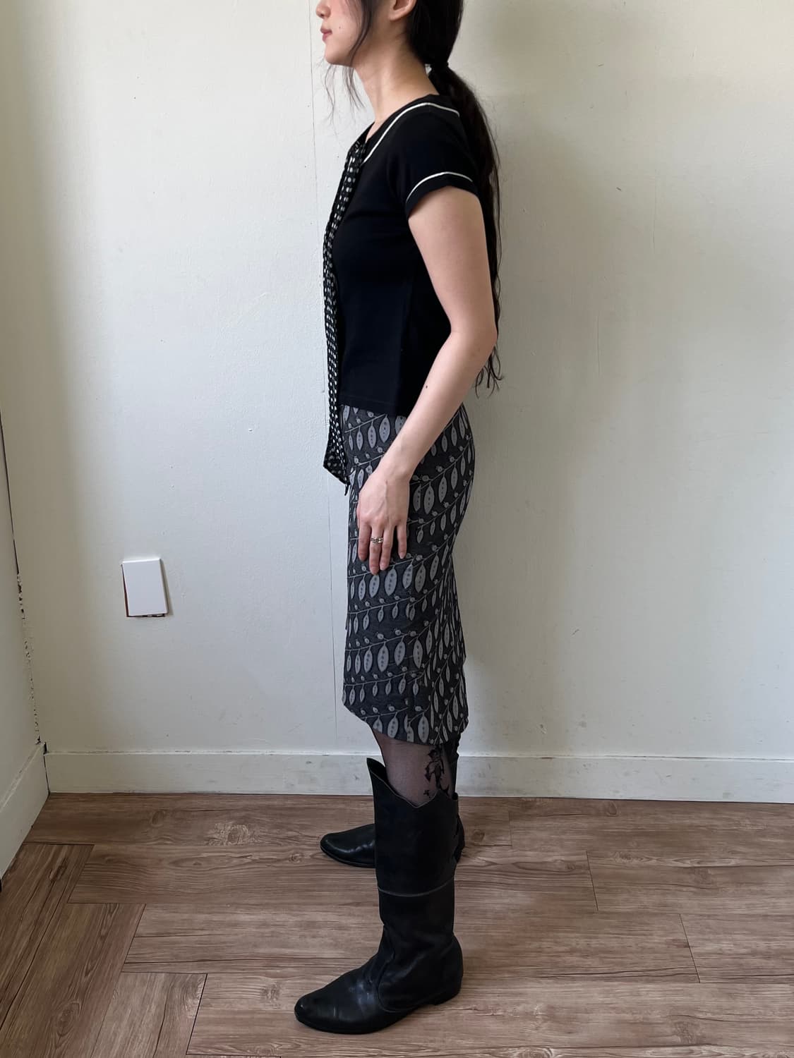 INDIVI 멀티 패턴 스커트 상품이미지9