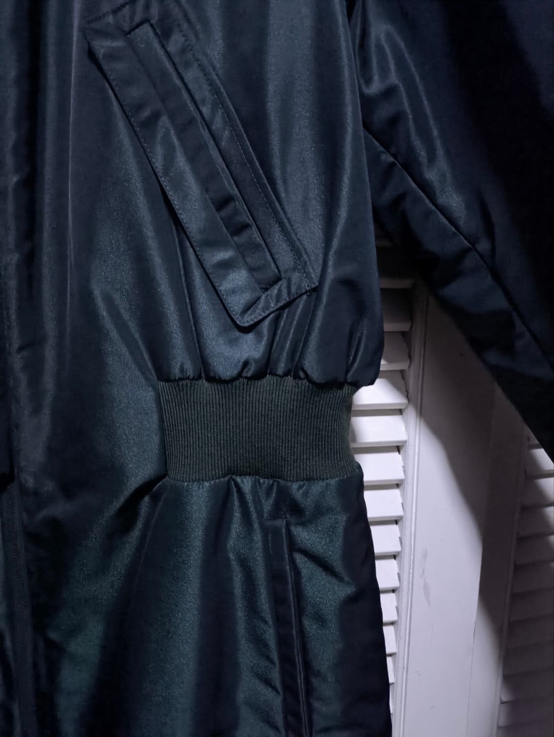 50 질샌더 riri 지퍼 다크그린 롱자켓 상품이미지5