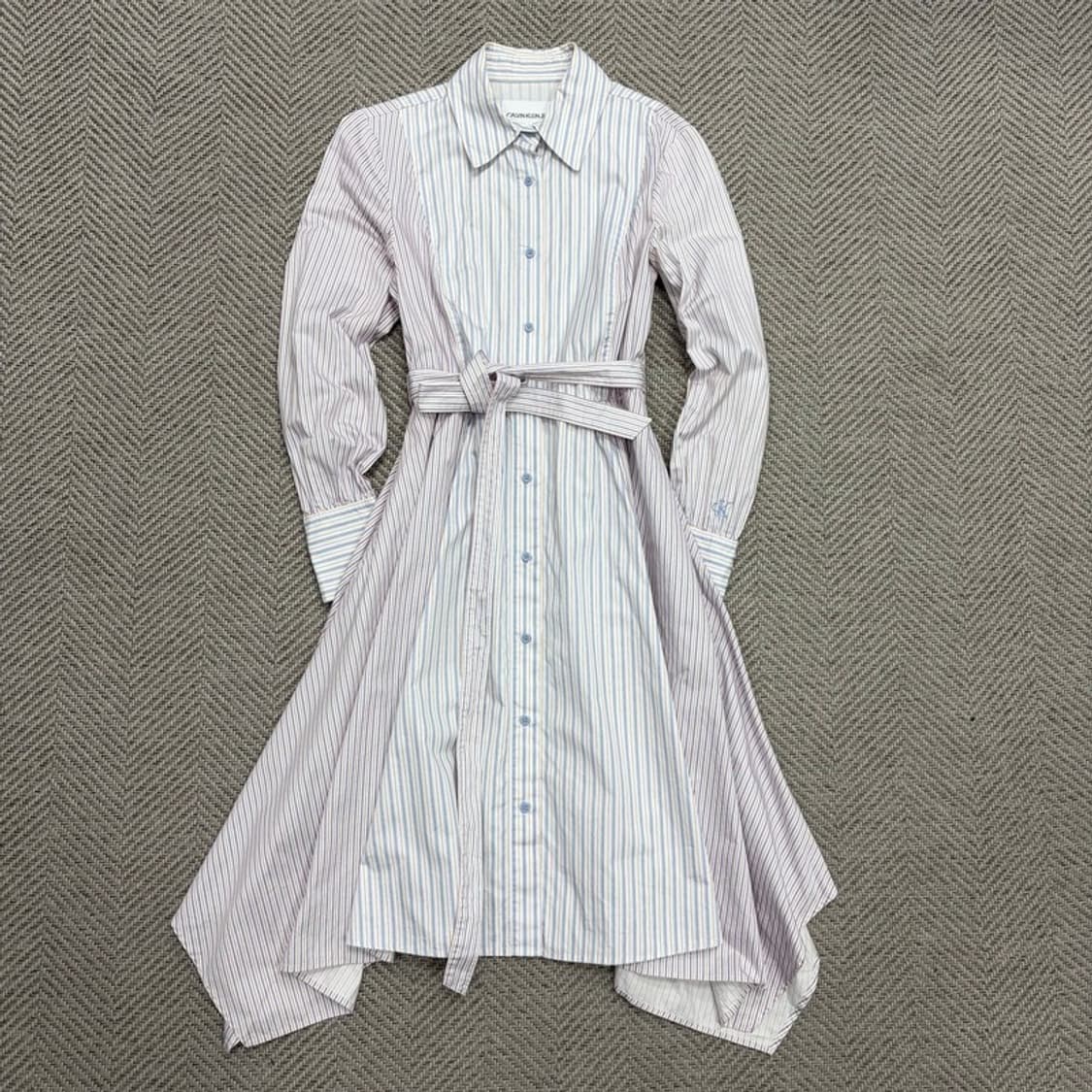 캘빈클라인 스트라이프 셔츠 원피스 v1498 상품이미지1