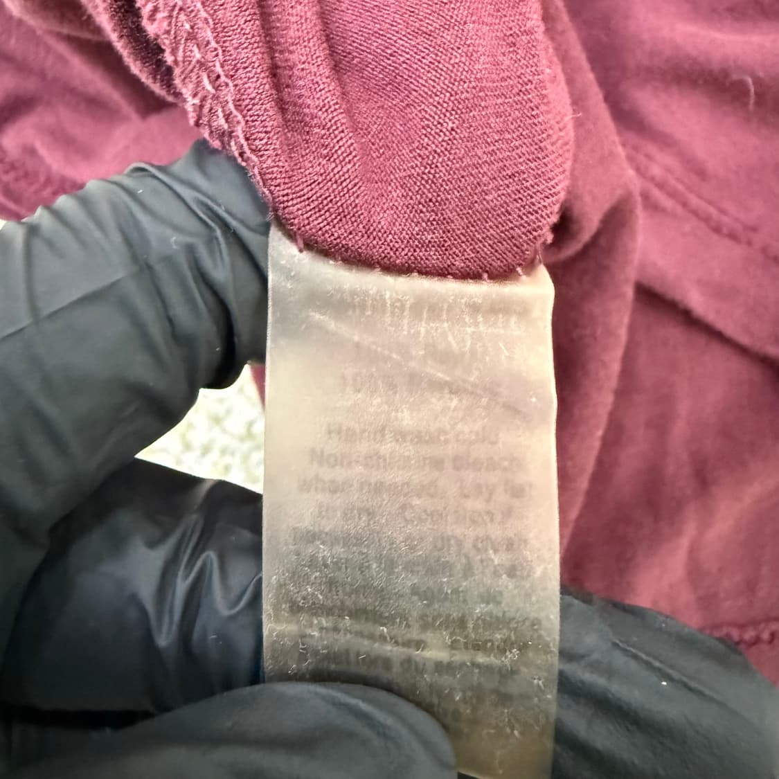 S 알렉산더왕 버건디 유넥 반팔티 0213T1 상품이미지5