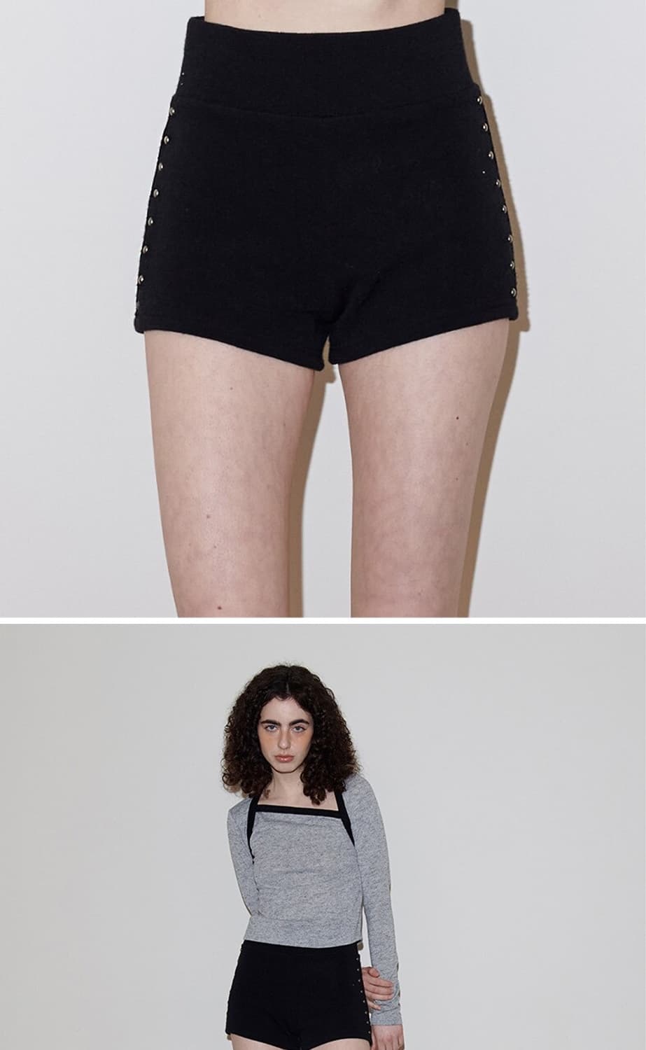 폴리수엠 스터드 돌핀 쇼츠 블랙 1사이즈 상품이미지2