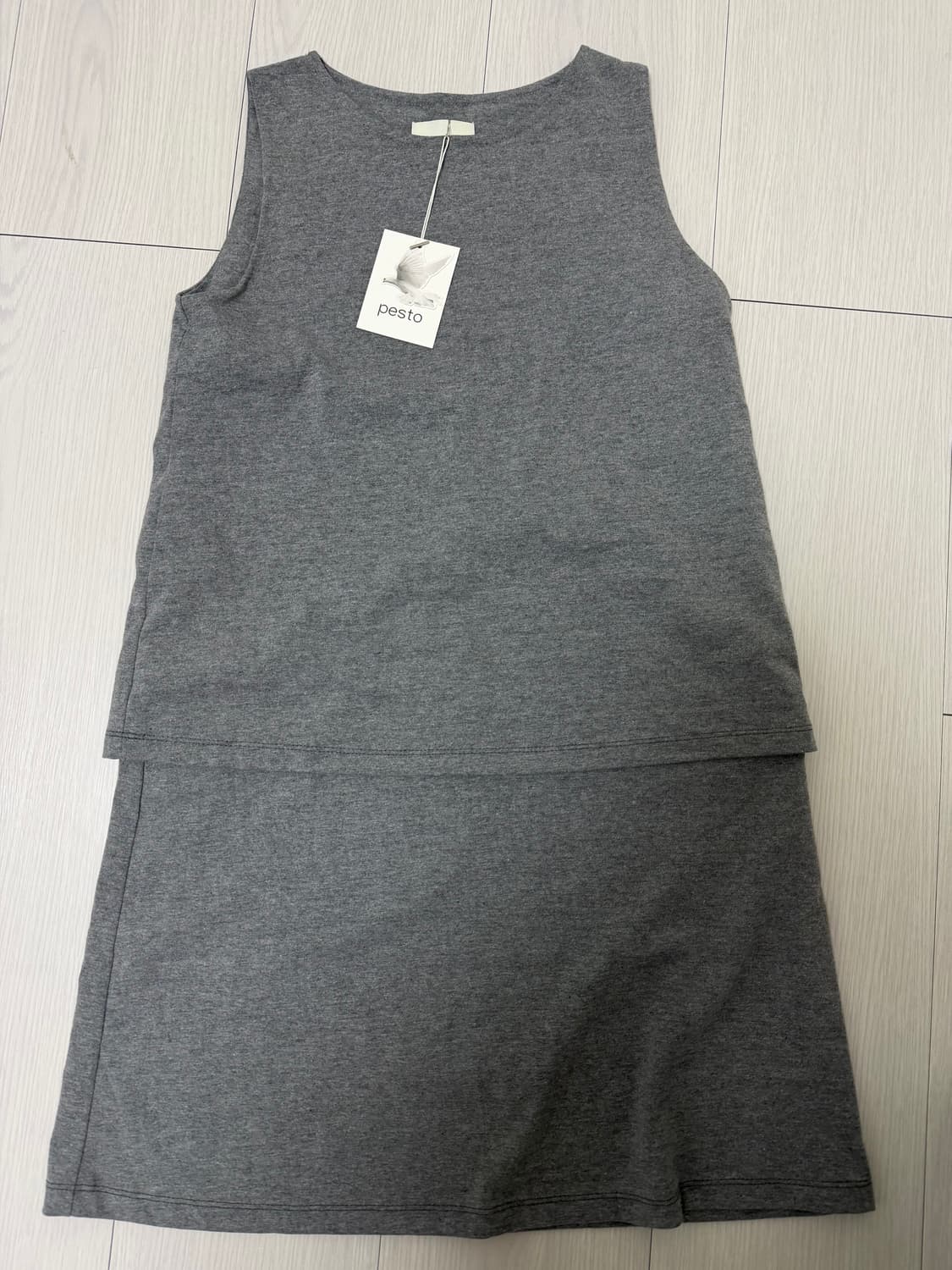 페스토 레이어드 미디 드레스 원피스 (다크문) 상품이미지4