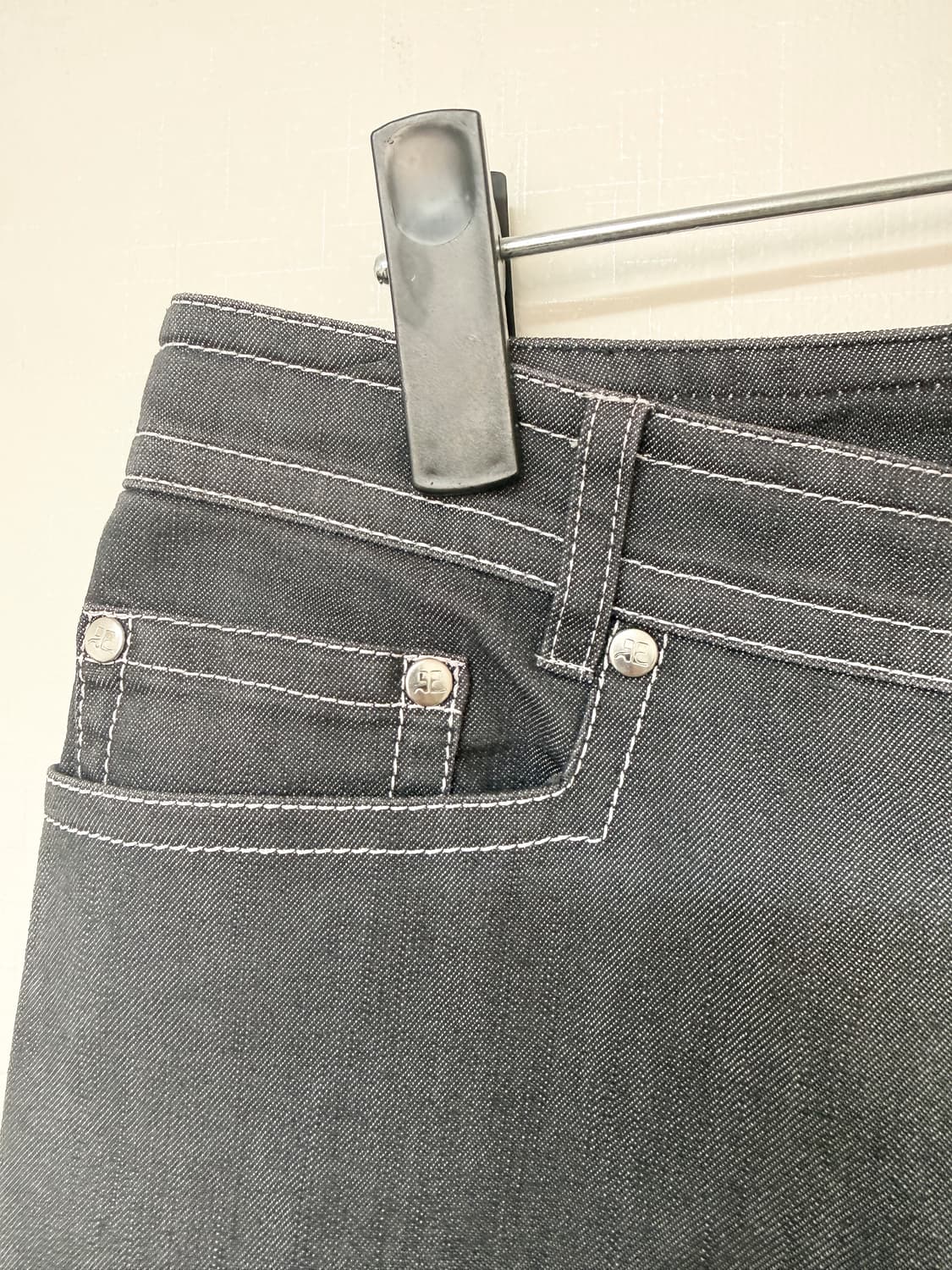 courreges 꾸레쥬 그레이 데님 팬츠 상품이미지3