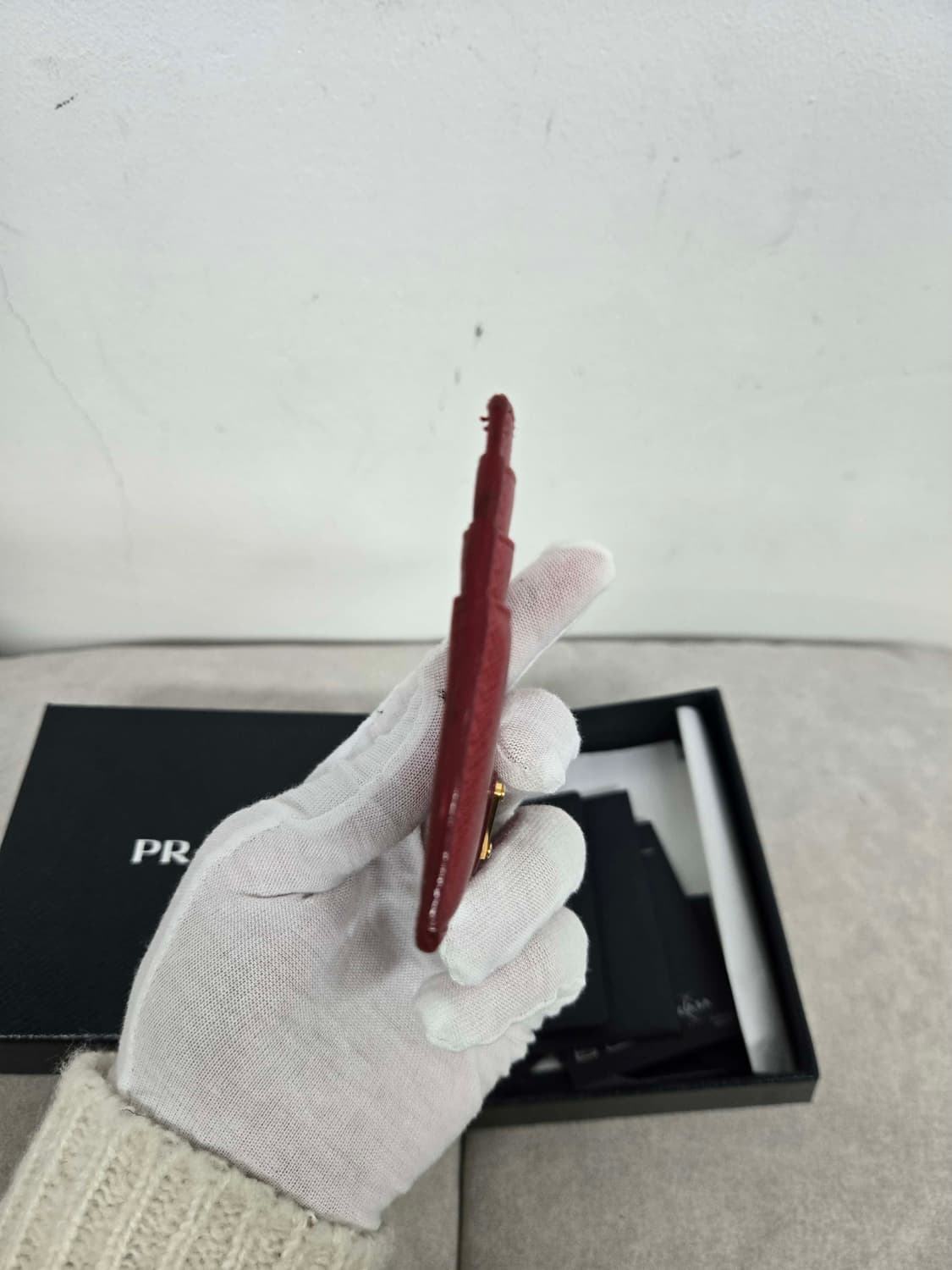 [보증서 정품] 프라다 사피아노 카드지갑 상품이미지2