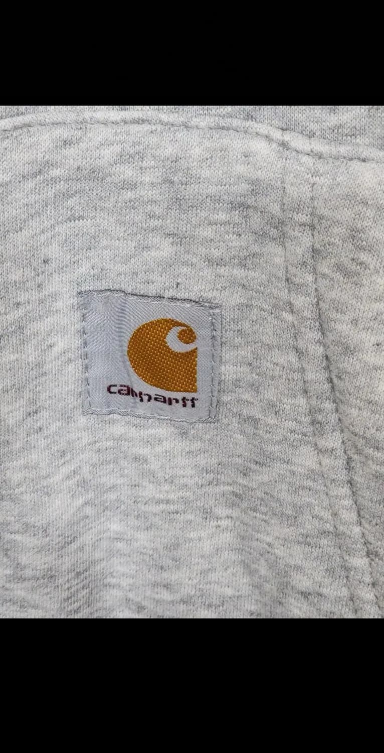 (L) 칼하트 후드집업 티셔츠 그레이 기모 아메카지 캐주얼  상품이미지5