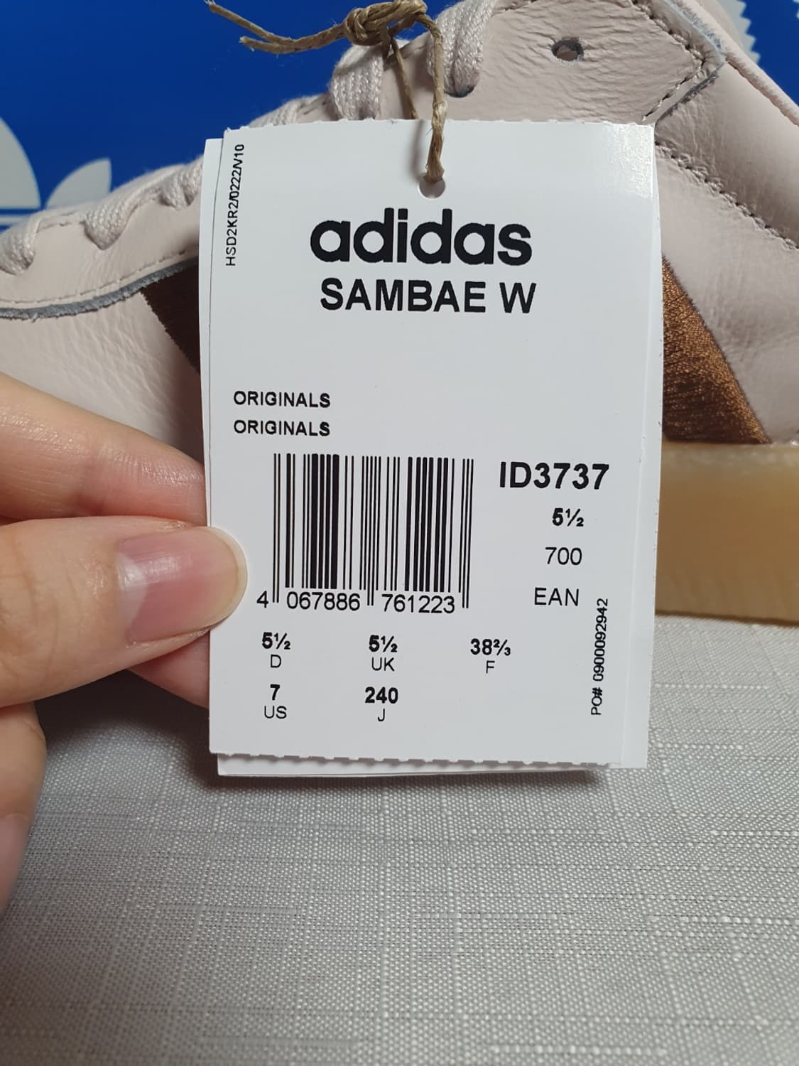 미사용 새상품 240mm 아디다스 삼배 파스텔핑크 상품이미지9