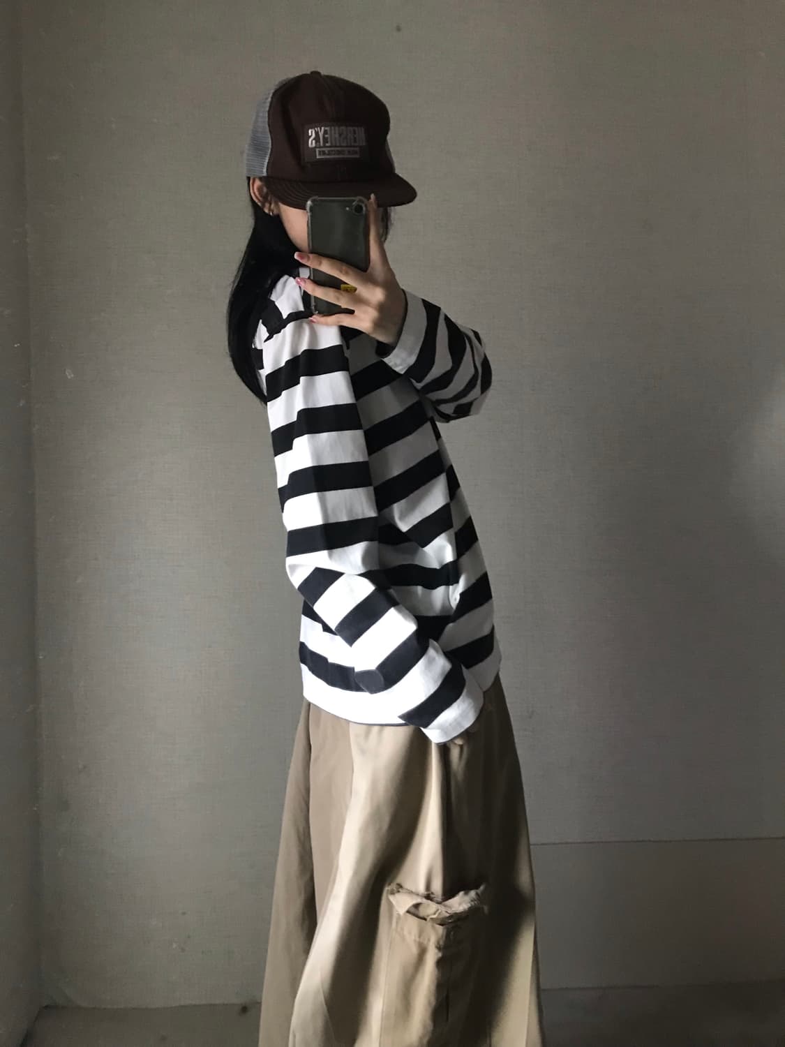 스투시 흰검 스트라이프 롱슬리브 상품이미지5