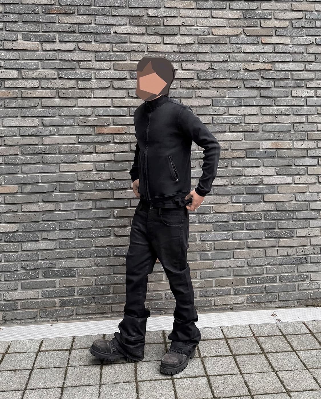 언더마이카 MU.158 플레어 왁스 코티드 플레어 진 0사이즈 판매 상품이미지2