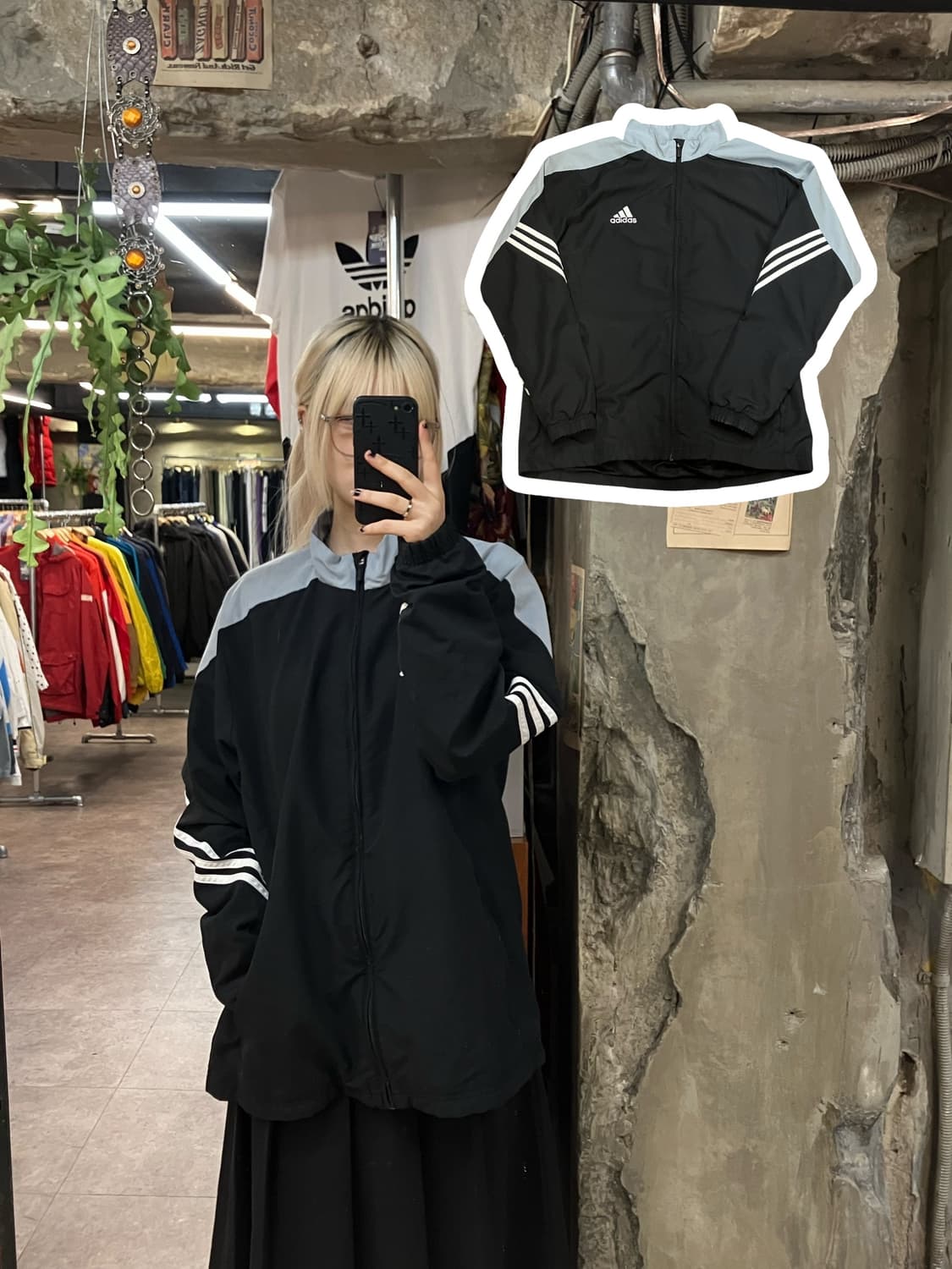 아디다스 바람막이 블랙 XL  #csz1809  상품이미지1