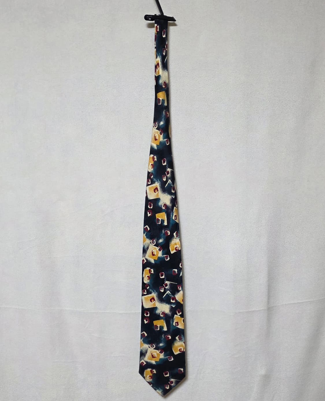 발렌시아가 빈티지 실크 넥타이 클래식 플라워 기하학 패턴 상품이미지5