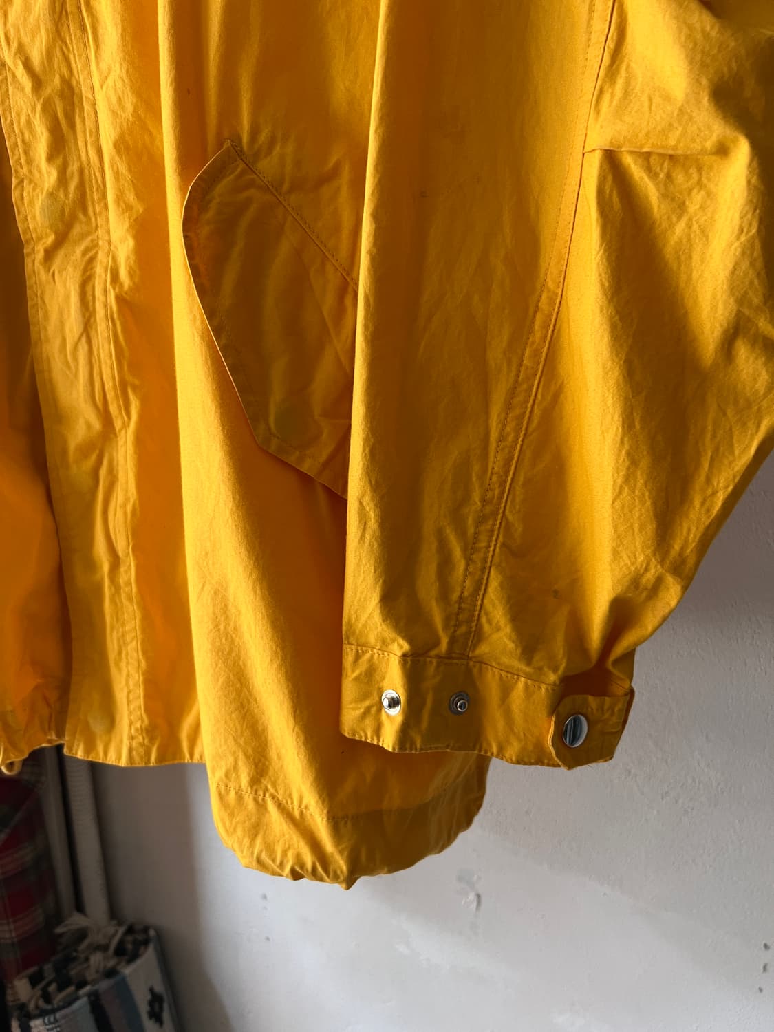 [M]90's 폴로 랄프로렌 옐로우 후드 나일론 자켓 상품이미지5
