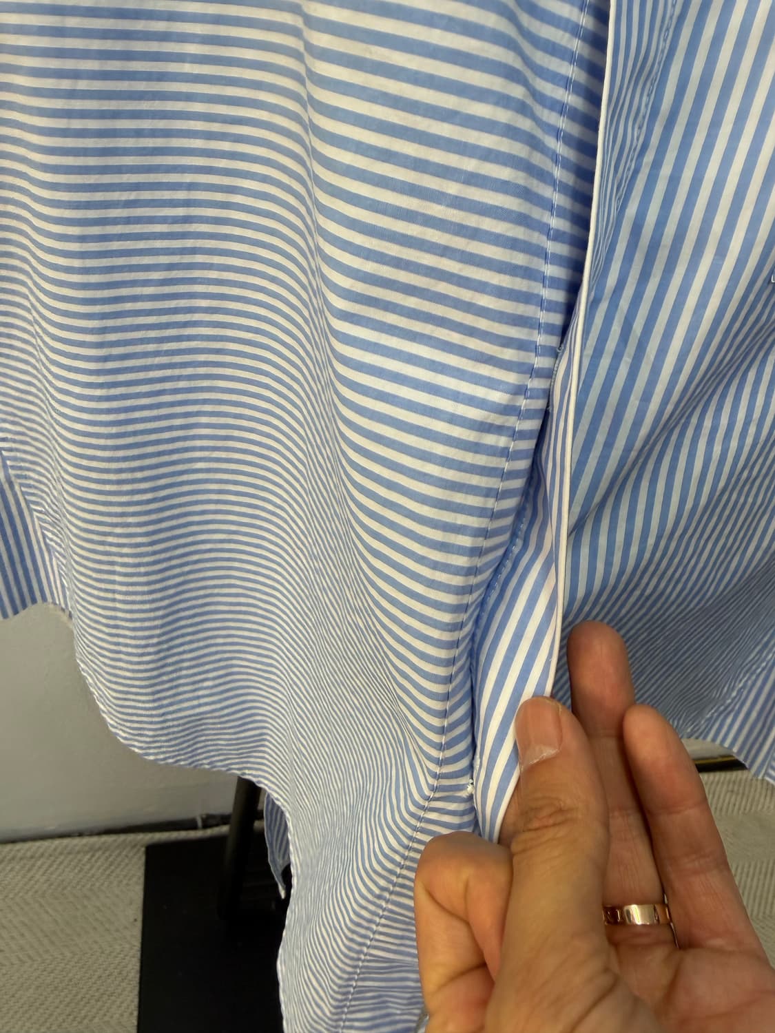 정품) 시스템 한섬 21ss 오버 셔츠 82 상품이미지4