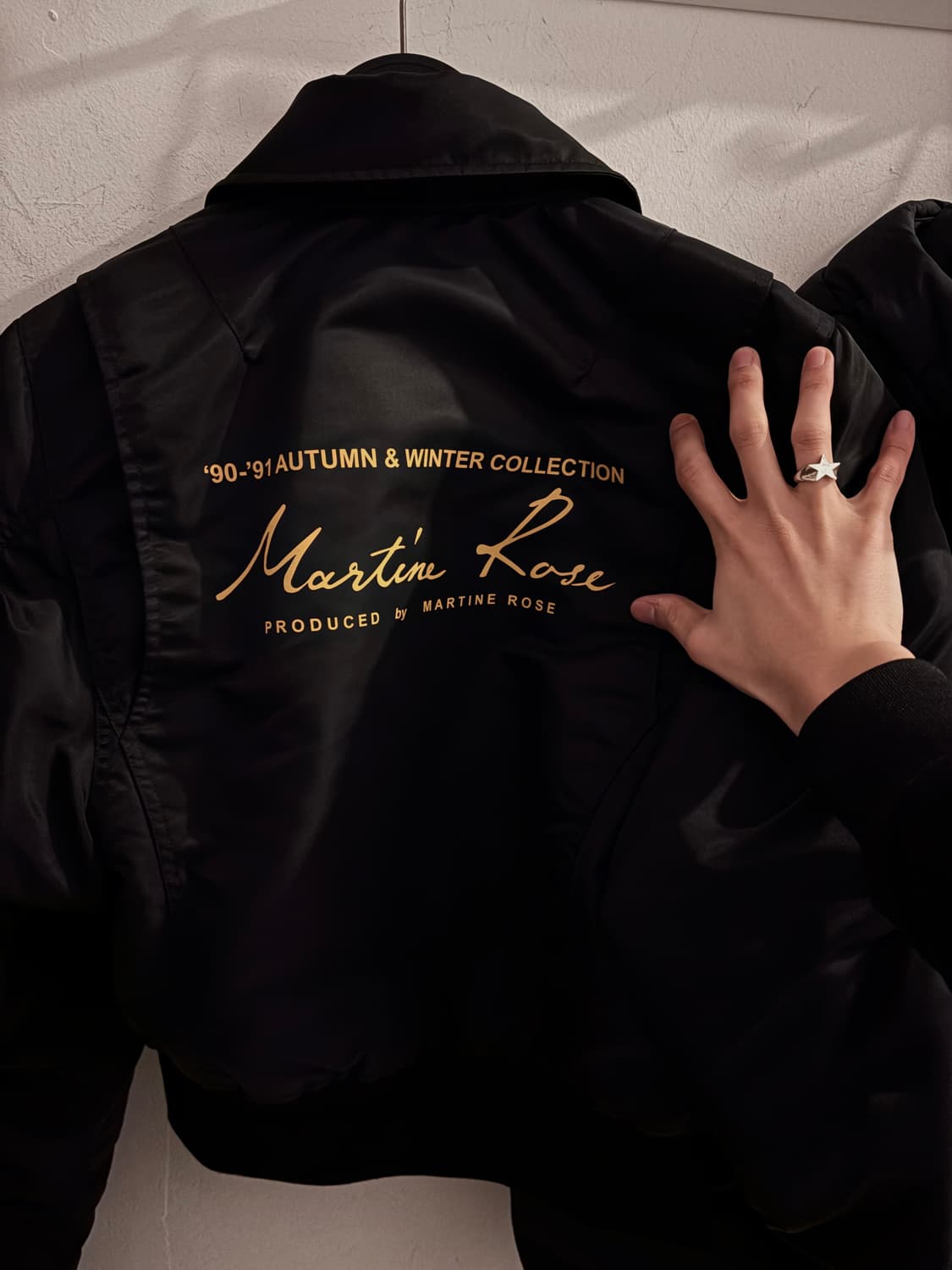 [Martine Rose Shrunken Bomber Black] 상품이미지5