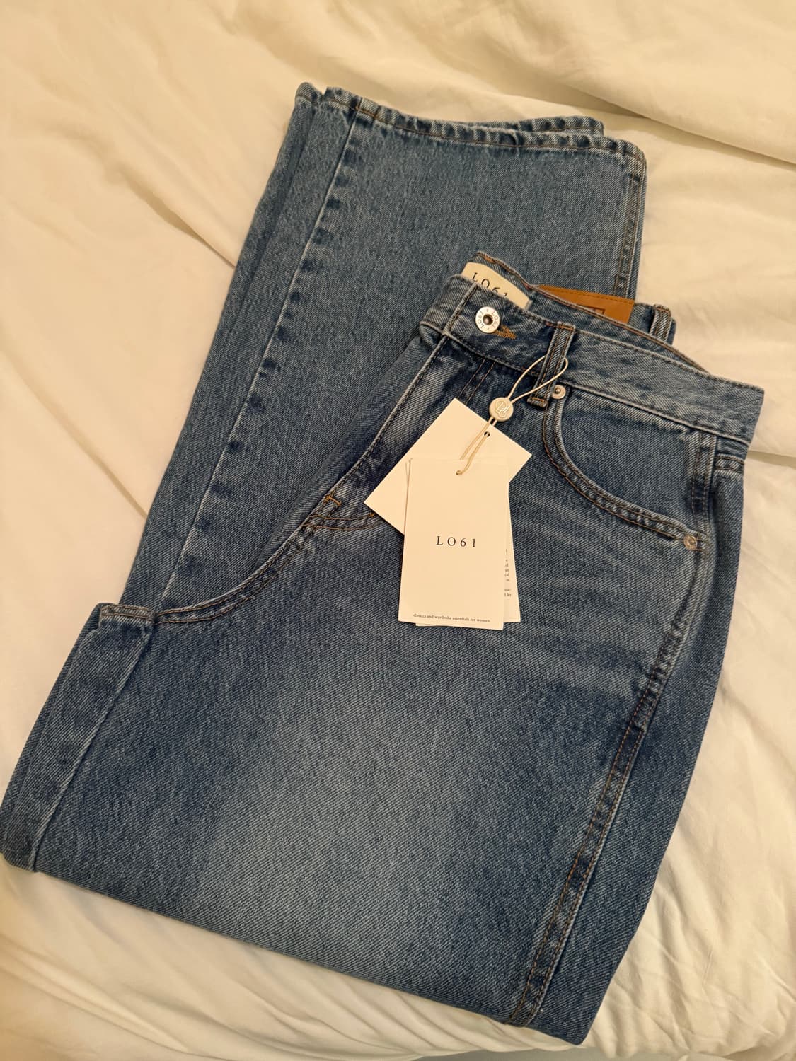 Lo61 와이드레그 데님 택달린새상품m 상품이미지8