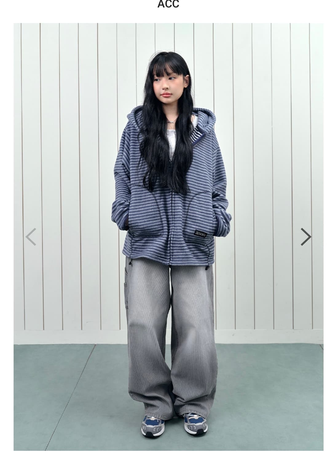 [새상품] 애즈온 에코 카펜터 팬츠 그레이 상품이미지1