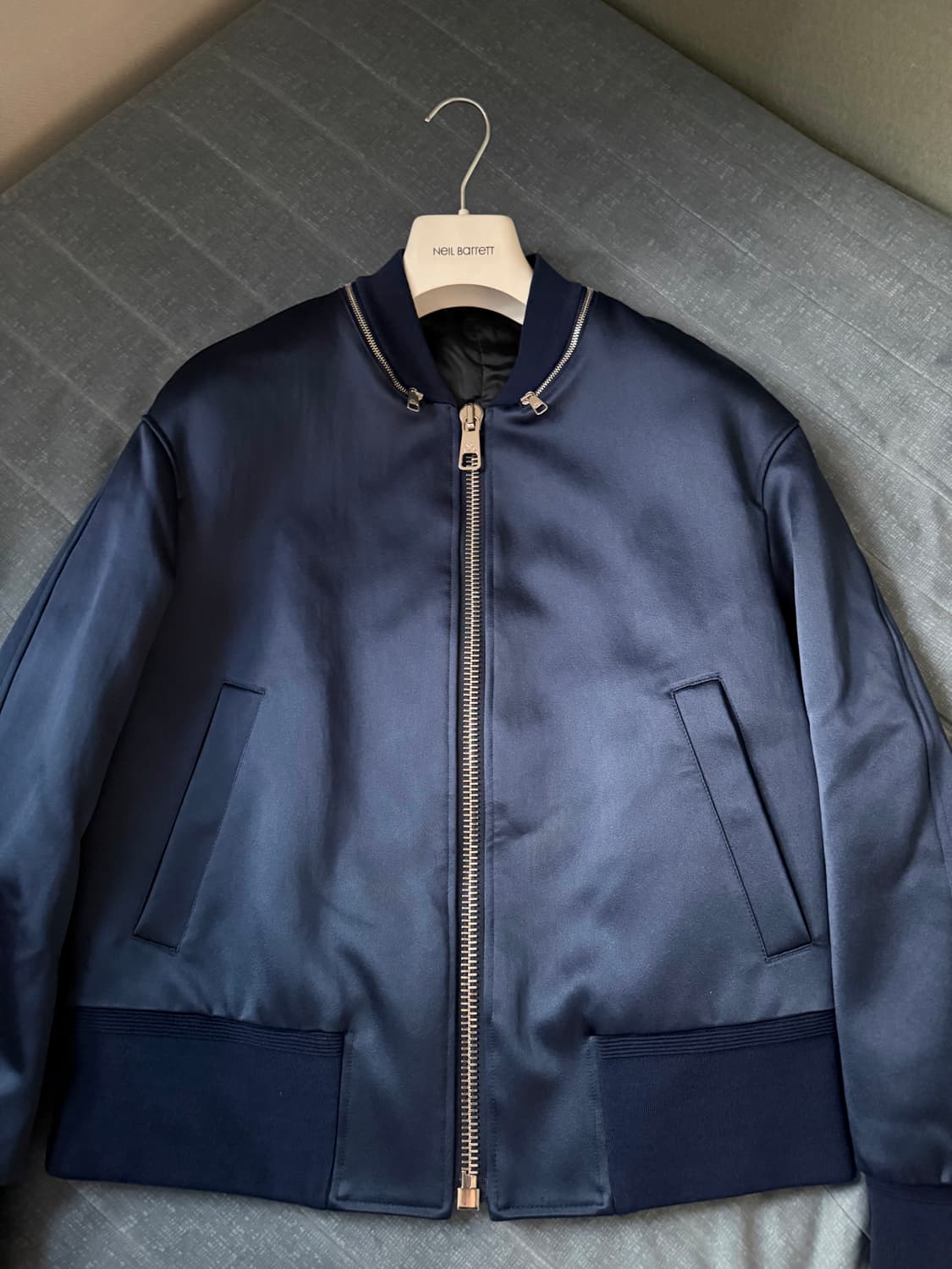 닐바렛 세틴 블루종 봄버 자켓 상품이미지1