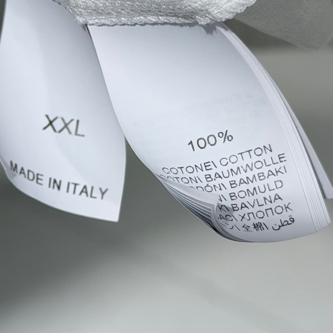 (A+/XXL) / 브루넬로쿠치넬리 프린팅 코튼 화이트 반팔 티셔츠 상품이미지6