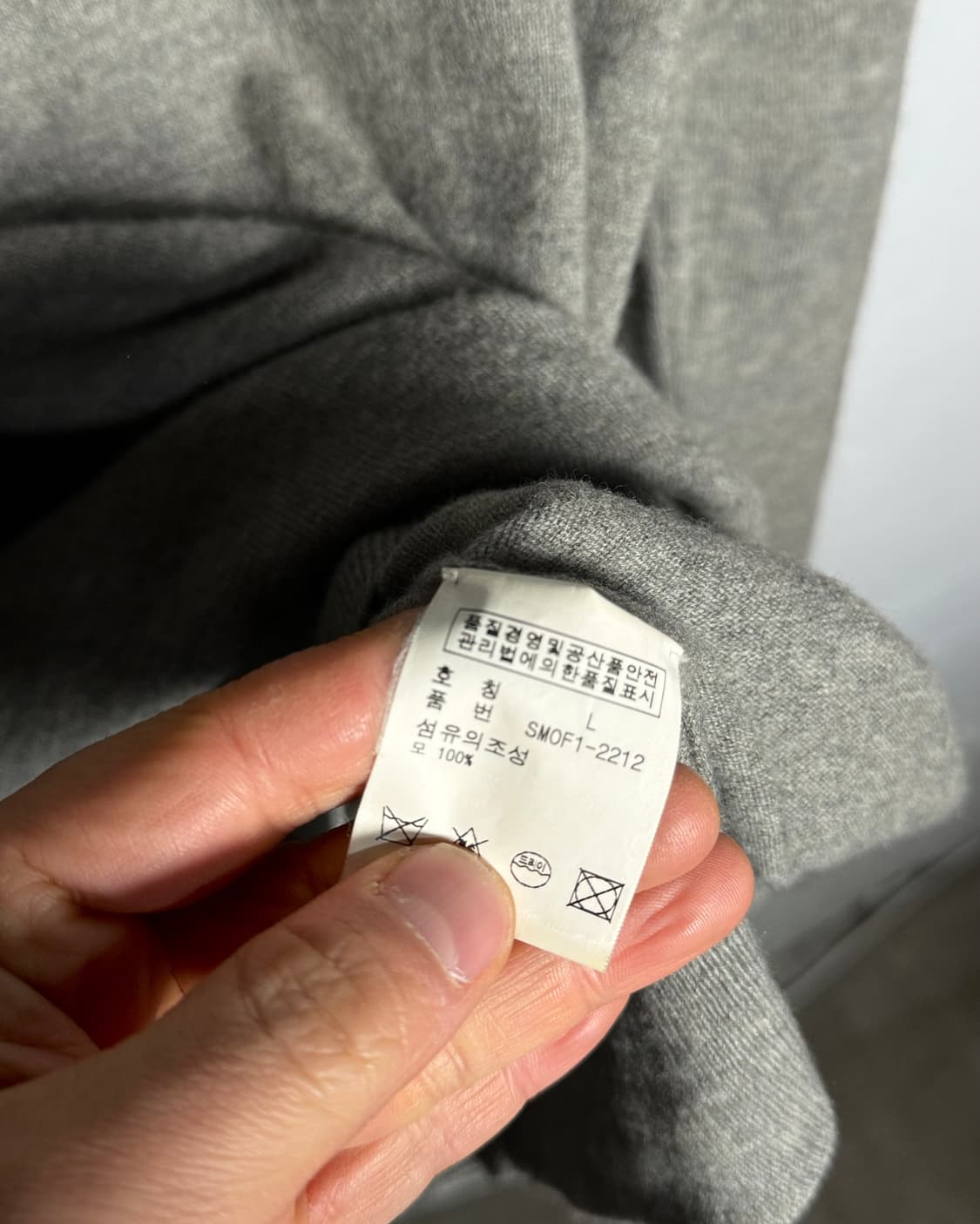 90's 폴로 랄프로렌 메리노 울 폴로셔츠 L [그레이] 상품이미지6