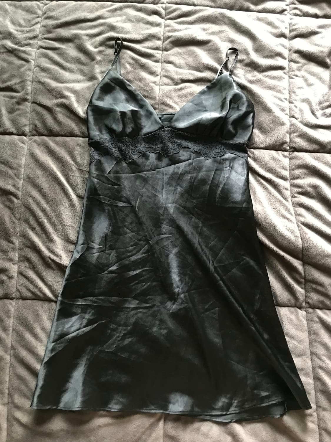 블랙 레이스 슬립 상품이미지1