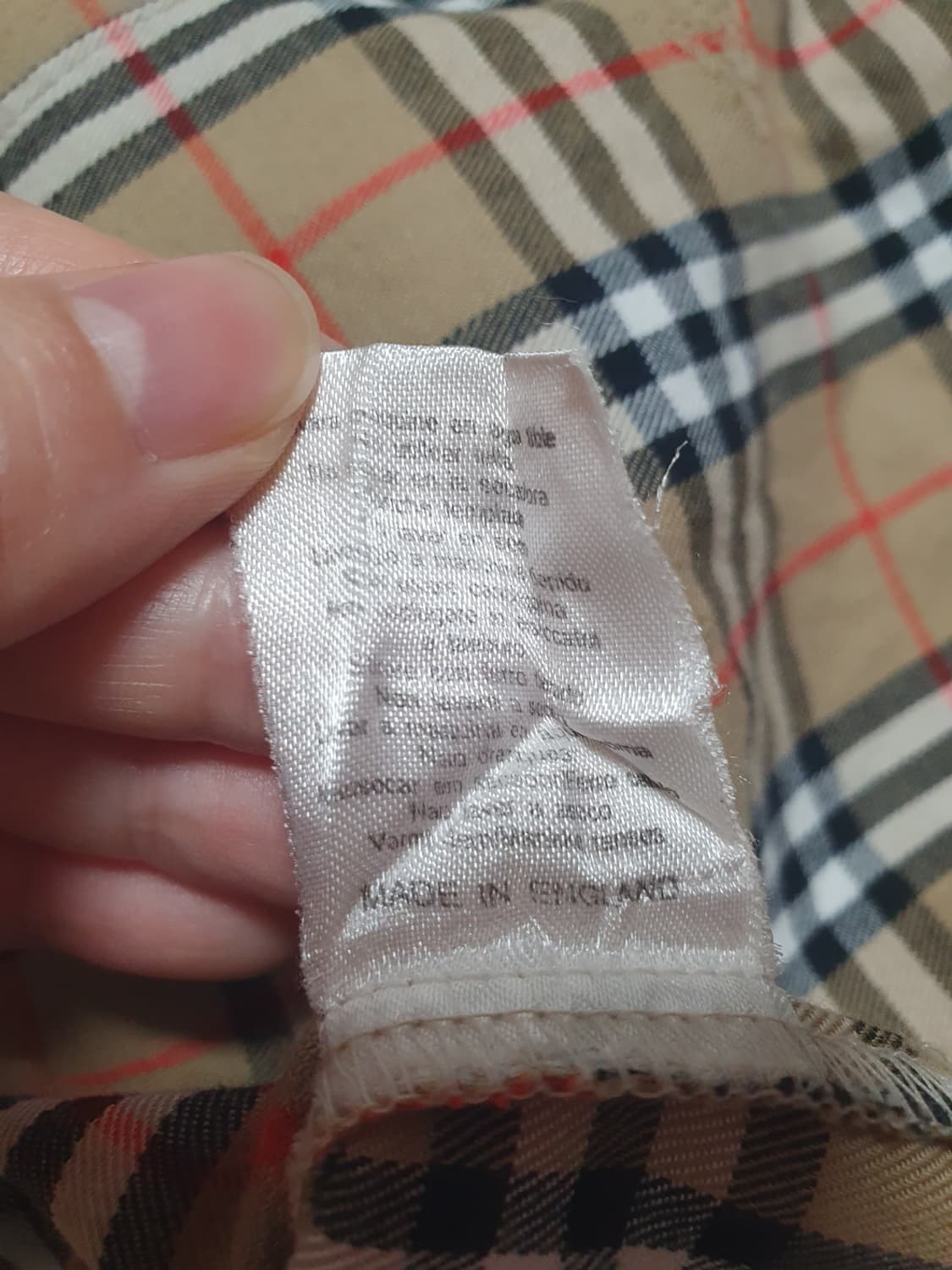 버버리 런던 노바체크 코튼 셔츠 S 상품이미지10