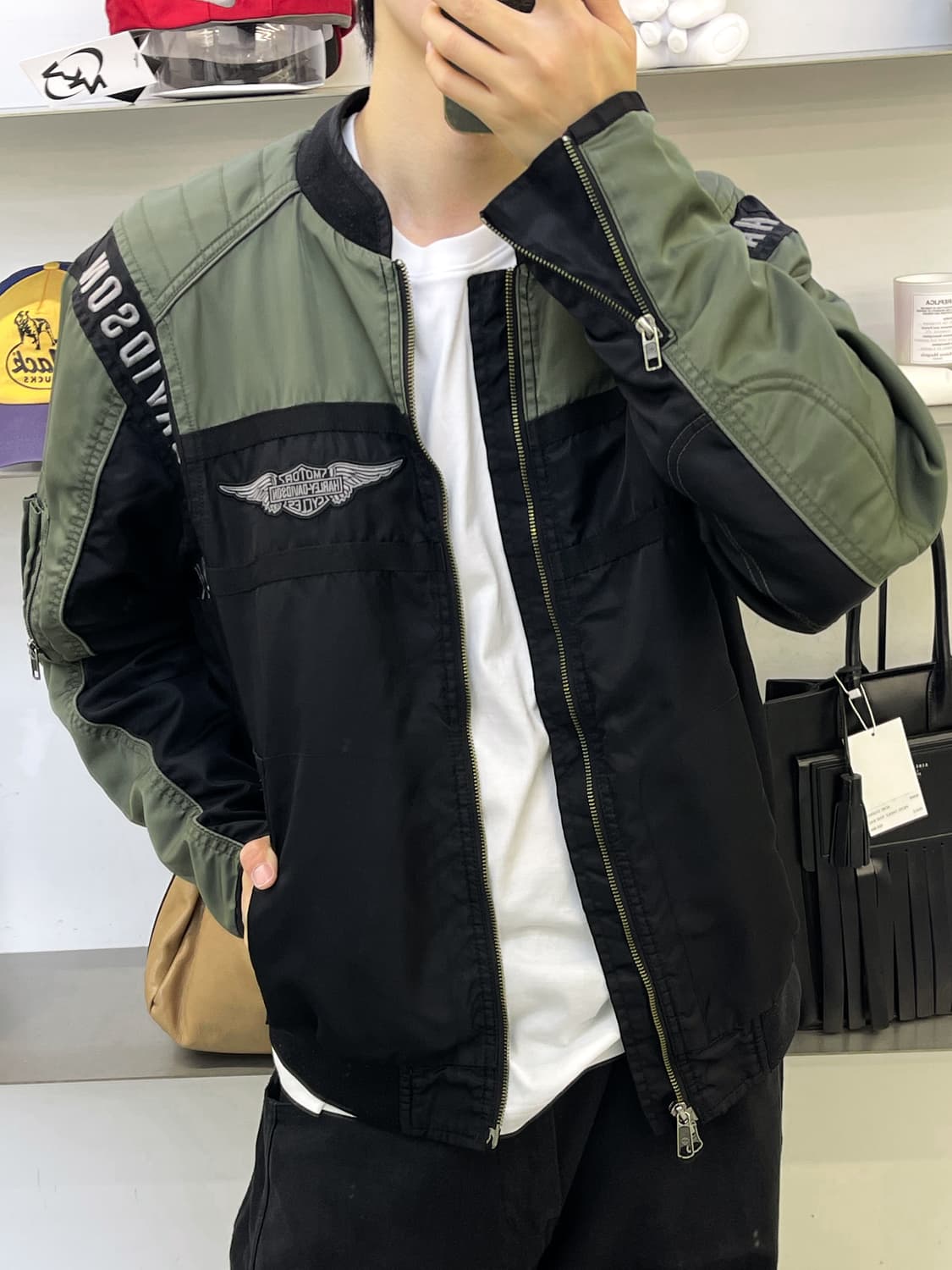 할리 데이비슨 모터사이클 레이싱 자켓 상품이미지2