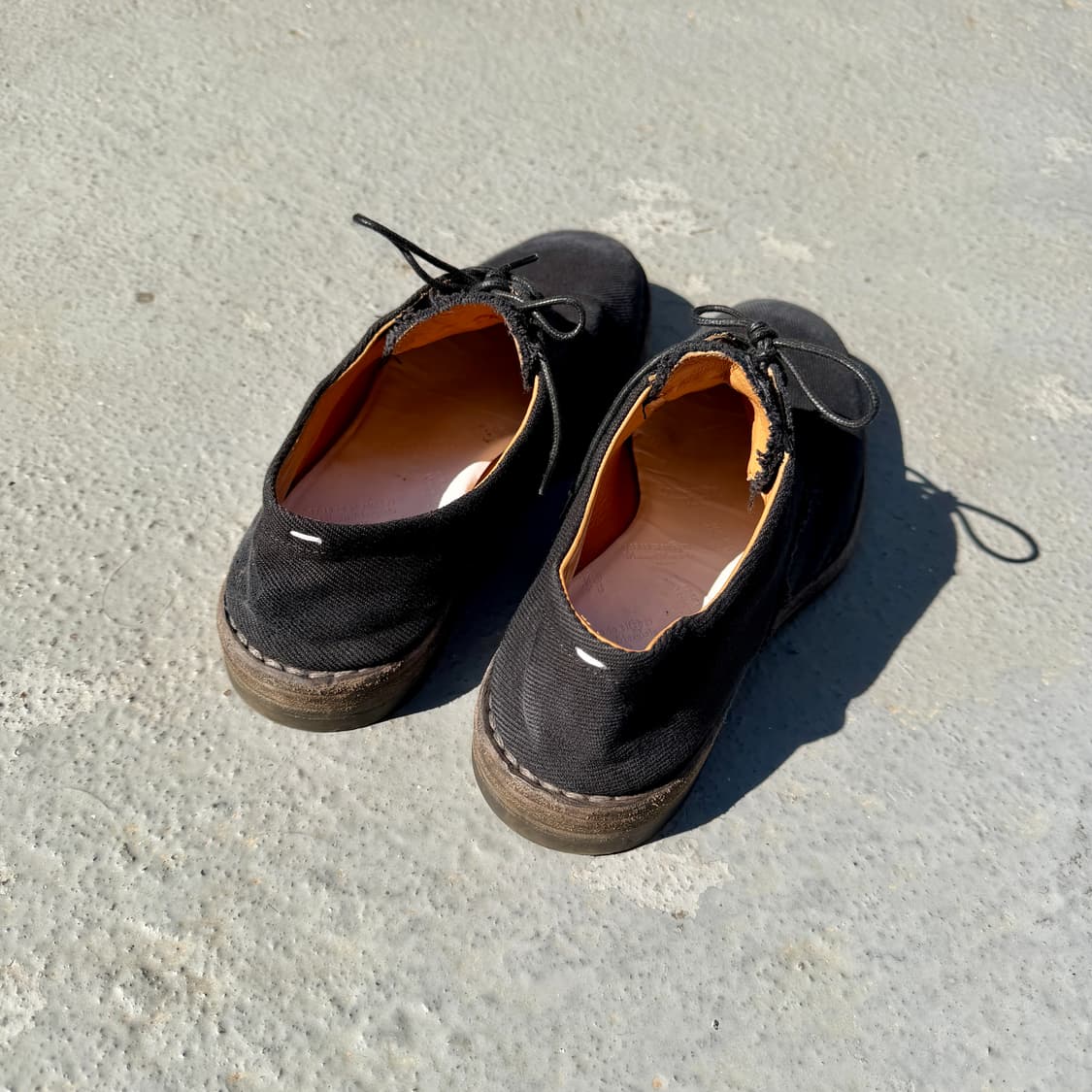 마르지엘라 캔버스 가공 더비 슈즈 상품이미지5