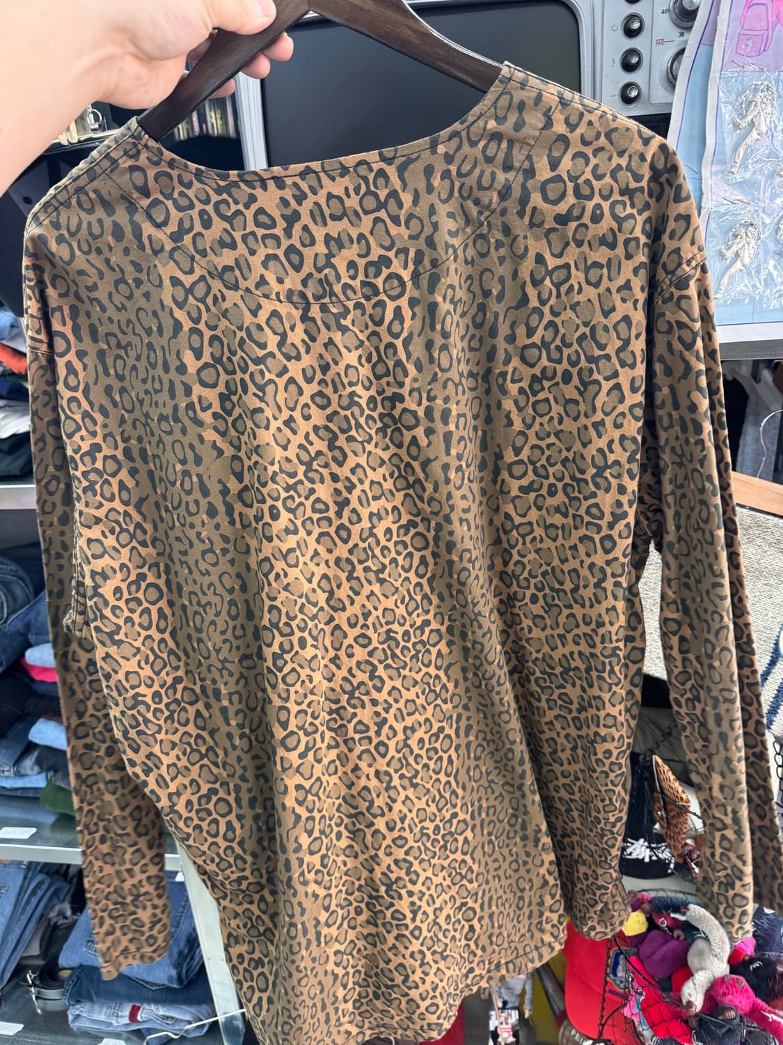 남이서팔 레오파드 긴팔 아미셔츠 상품이미지4