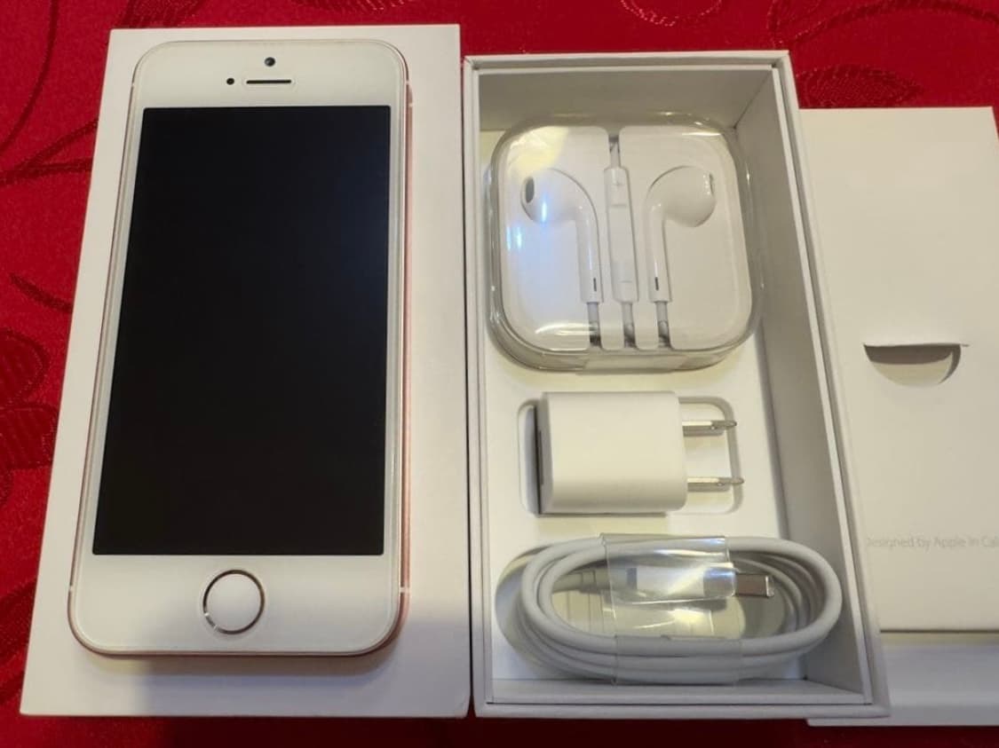 (풀박) 아이폰 SE 로즈골드 16GB(일본 구매 순정품, 짜깁기 X) 상품이미지1