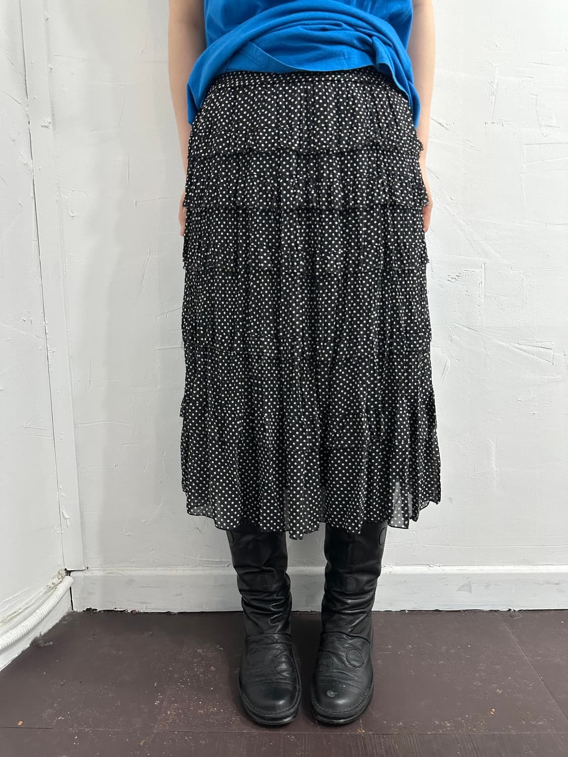 nadia dot layered skirt 상품이미지2
